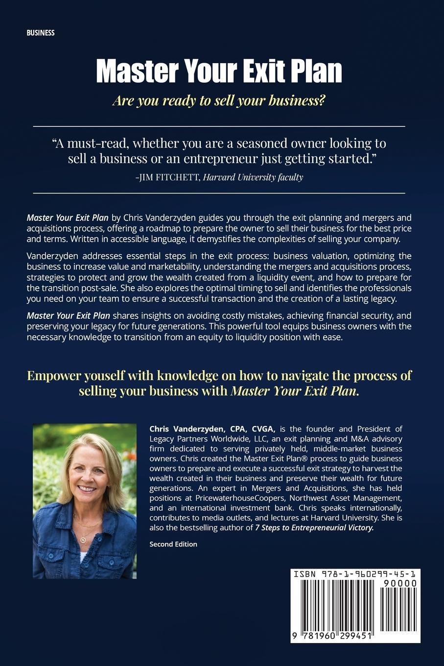 Rückseitencover Master Your Exit Plan