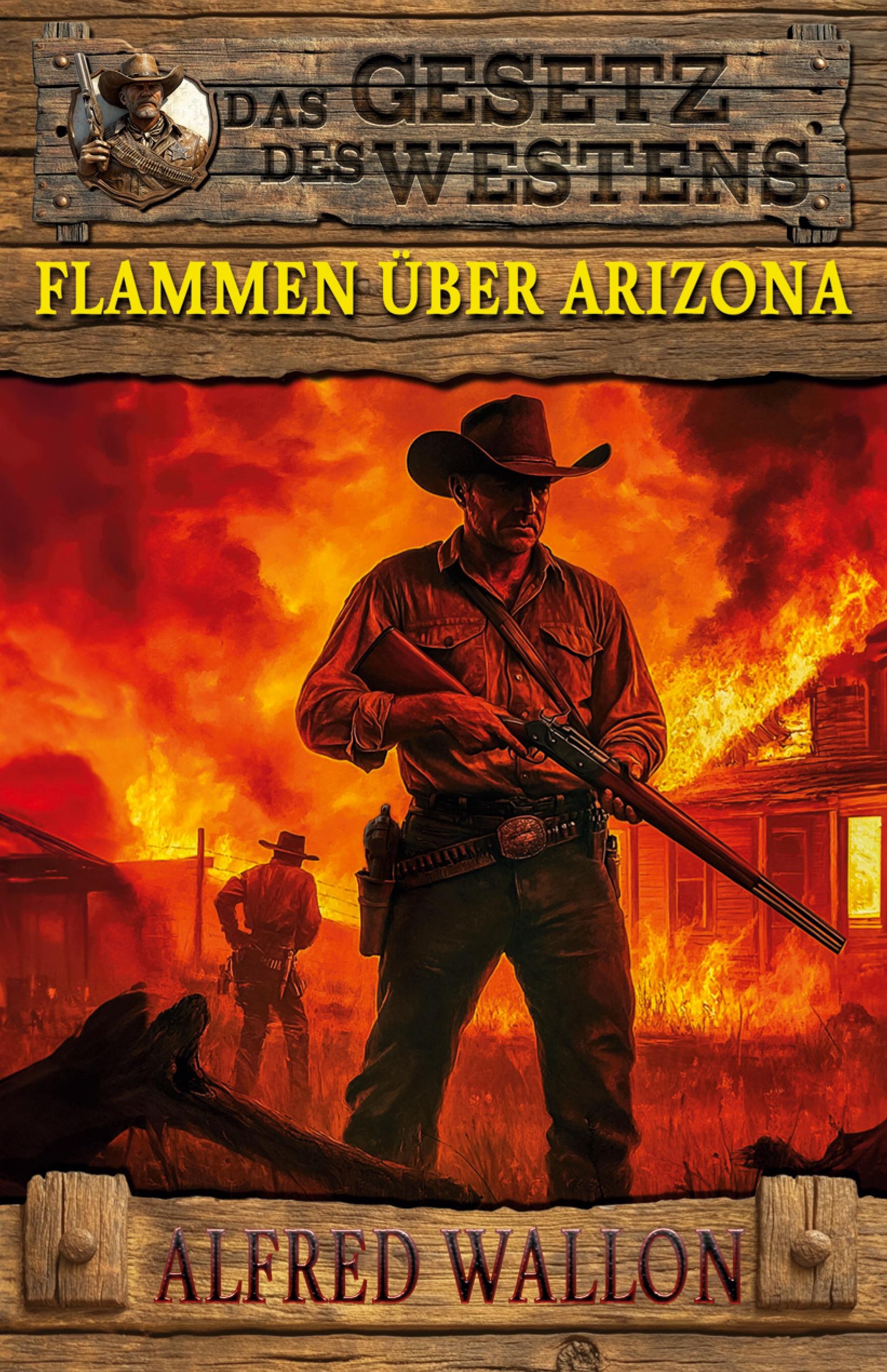 Vorderes Coverbild Flammen über Arizona