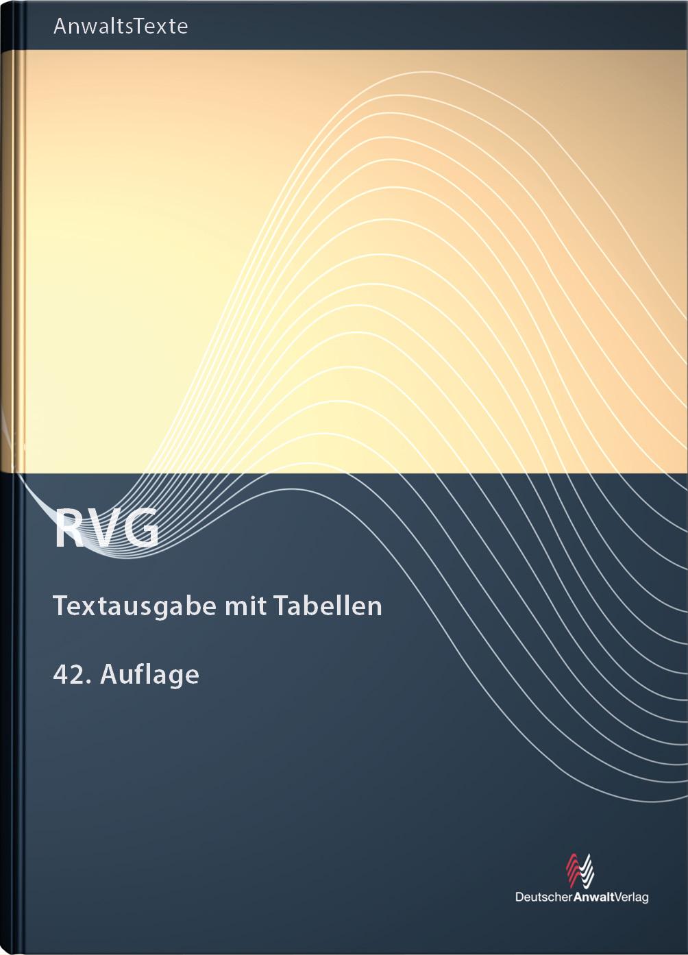 Vorderes Coverbild RVG
