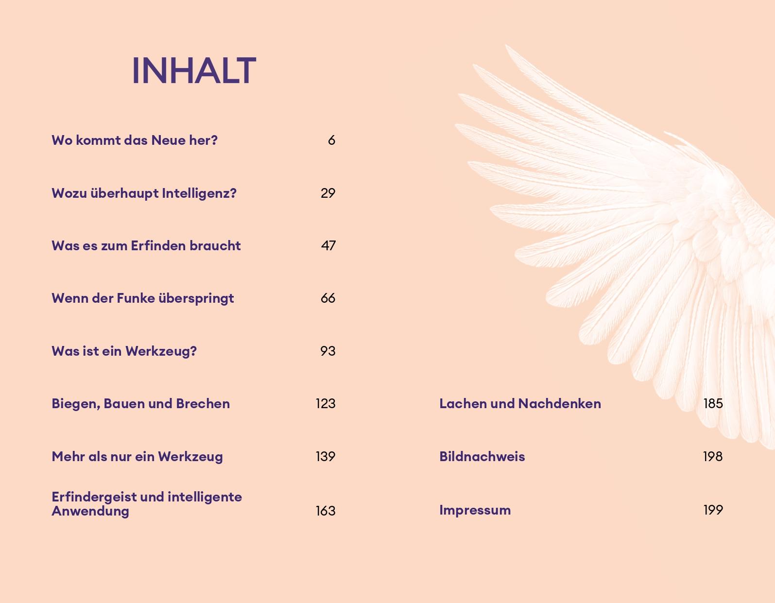 Beispielinhalt (Bild) Der Erfindergeist der Tiere