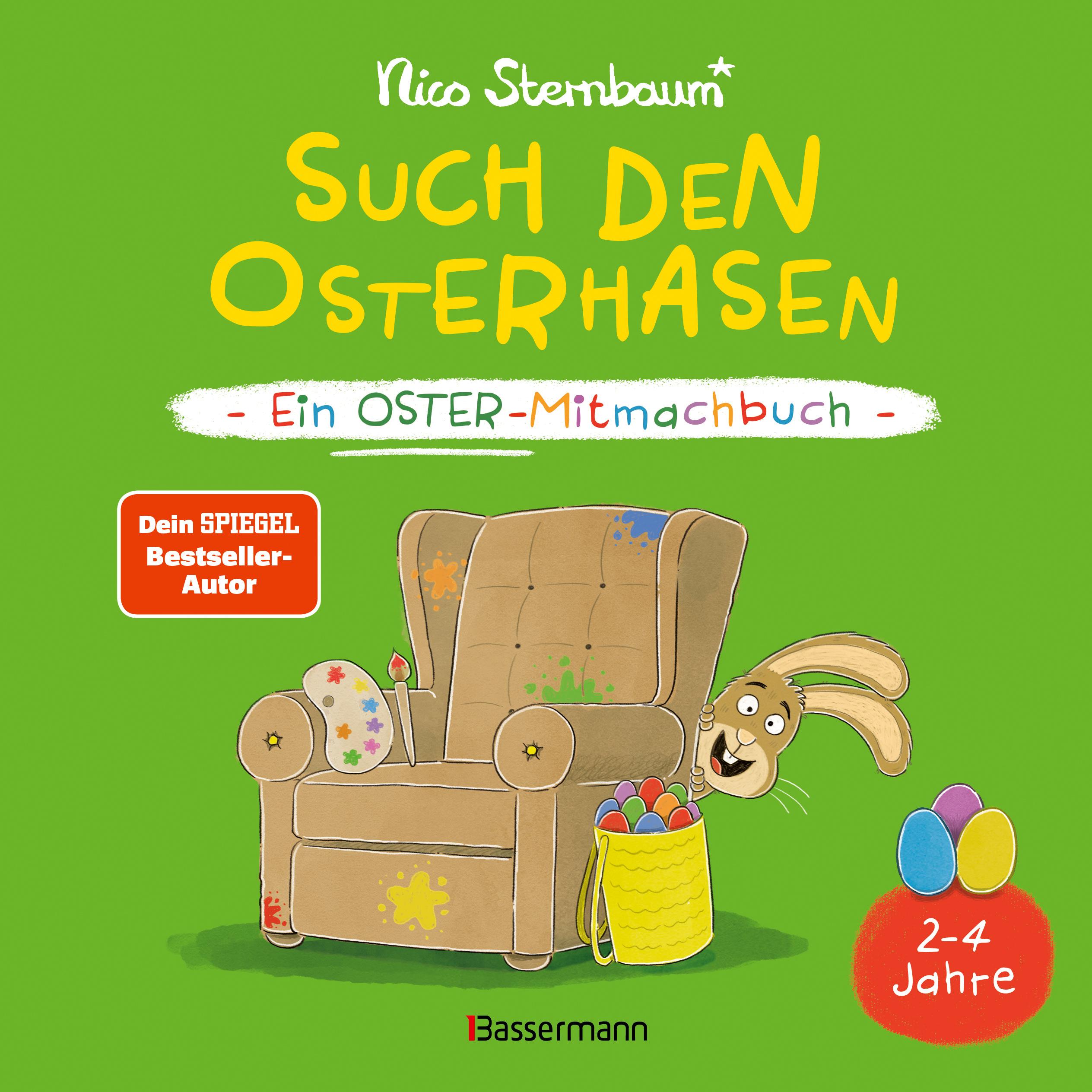 Vorderes Coverbild Such den Osterhasen. Ein Oster-Mitmachbuch. Zum Schütteln, Schaukeln, Pusten, Klopfen und sehen, was dann passiert. Von 2 bis 4 Jahren