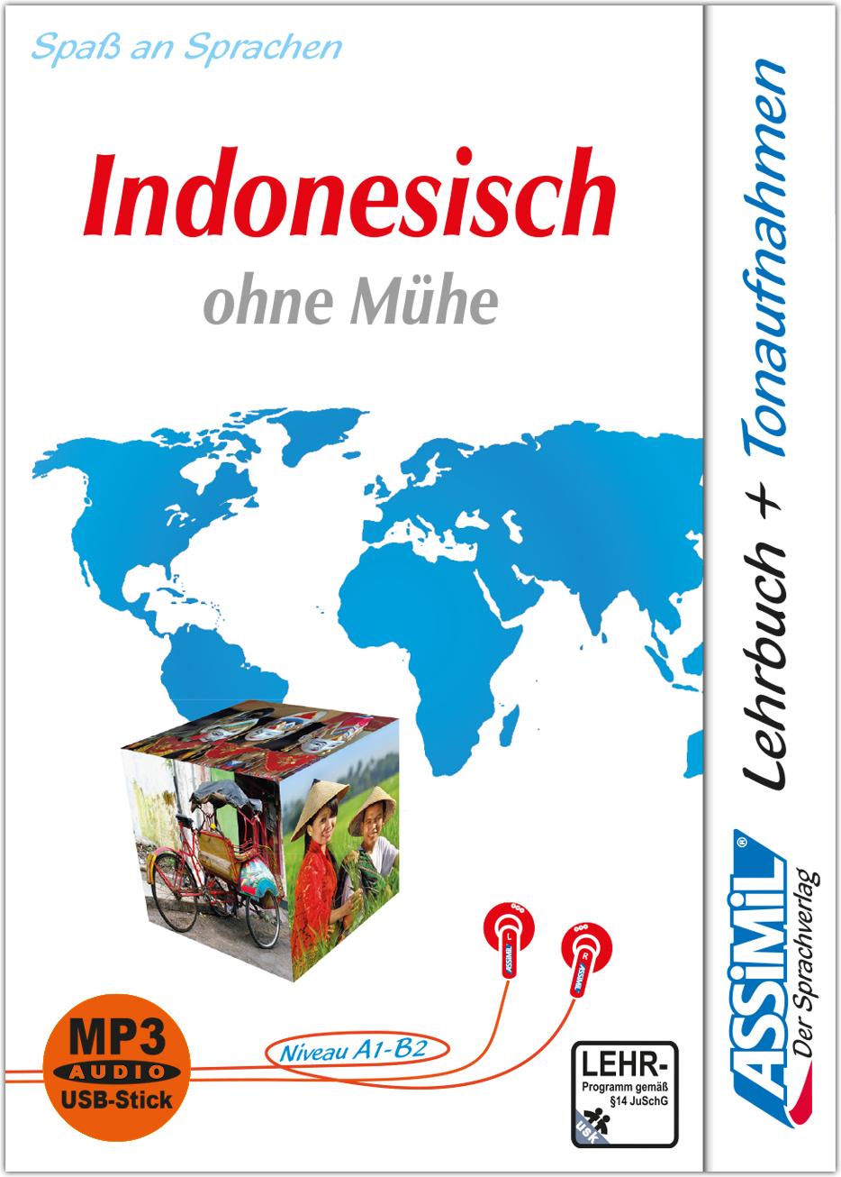 Vorderes Coverbild ASSiMiL Indonesisch ohne Mühe - MP3-Sprachkurs - Niveau A1-B2