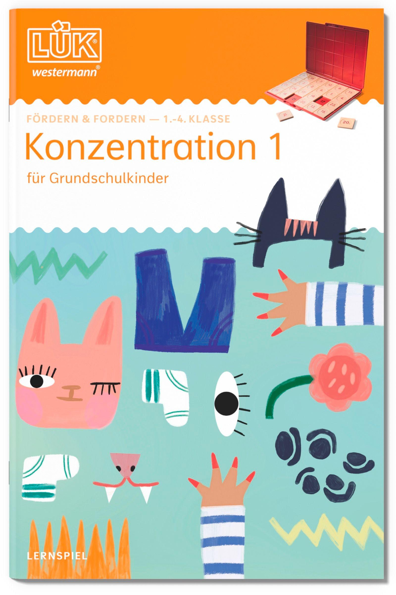 Vorderes Coverbild LÜK - 1./2./3./4. Klasse - Fördern & Fordern Konzentration 1