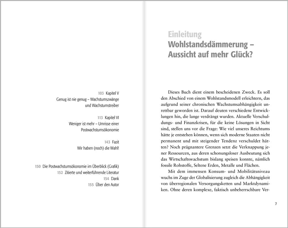 Beispielinhalt (Bild) Befreiung vom Überfluss - das Update