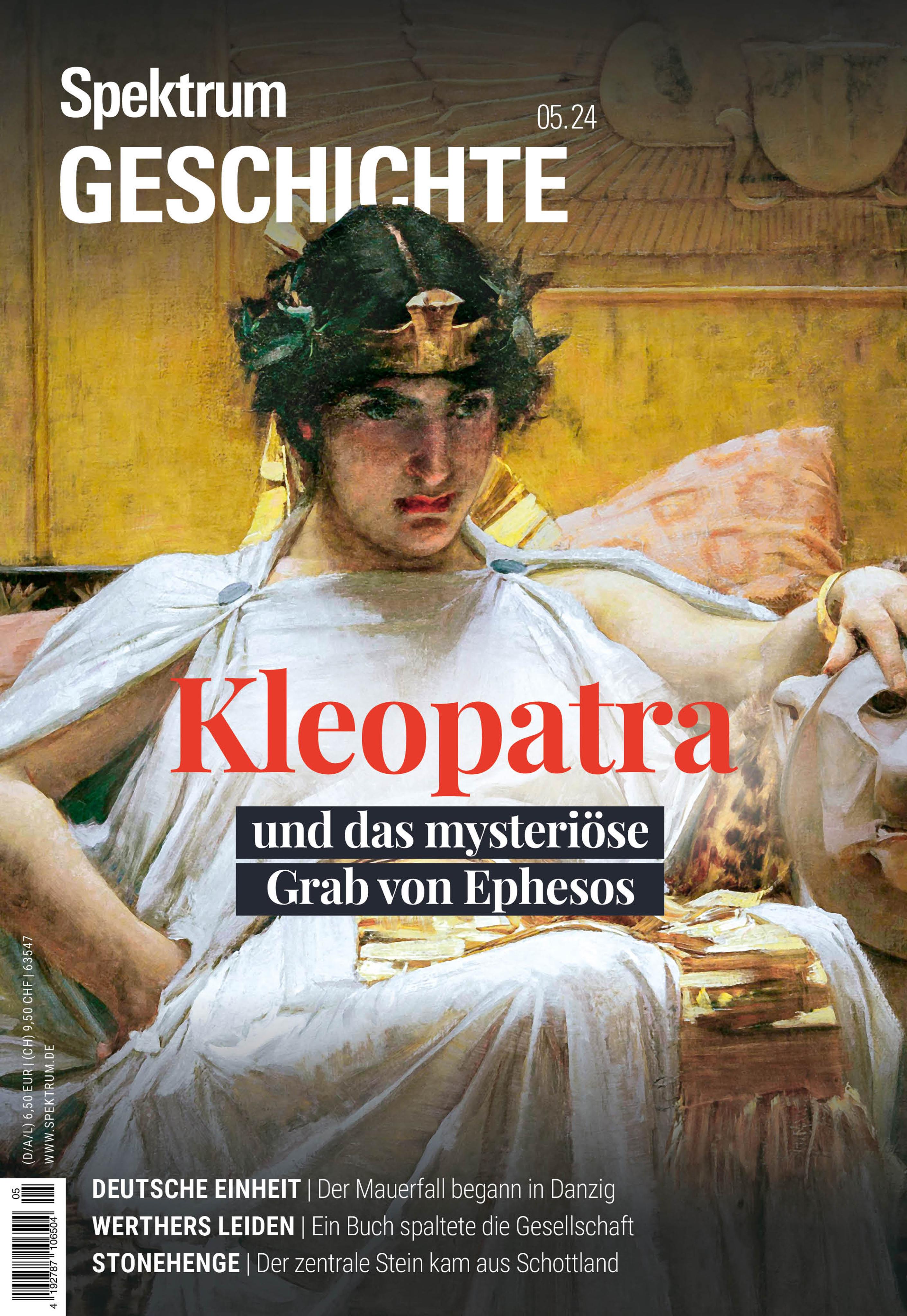 Vorderes Coverbild Spektrum Geschichte 5/2024 Kleopatra und das mysteriöse Grab von Ephesos