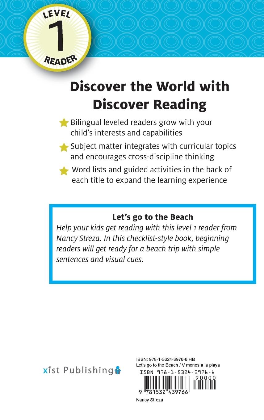 Rückseitencover Let's go to the Beach / Vámonos a la playa