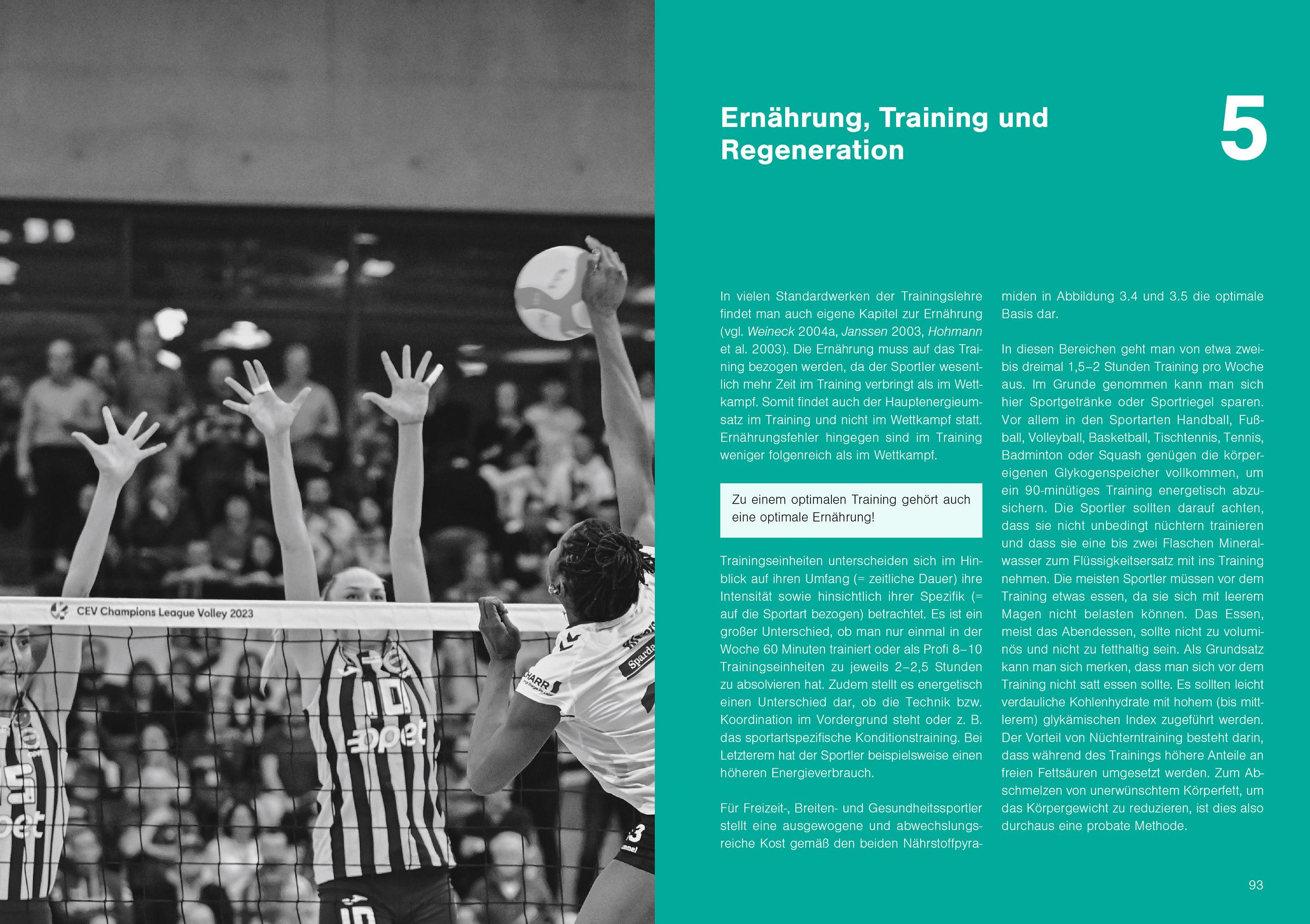 Beispielinhalt (Bild) Optimale Sporternährung