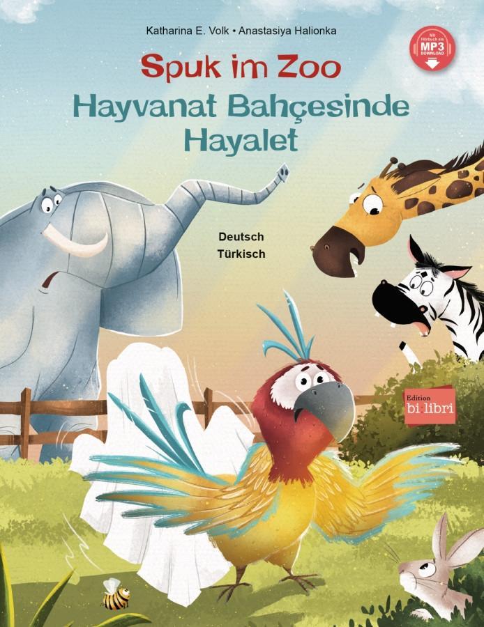 Vorderes Coverbild Spuk im Zoo (Deutsch-Türkisch)