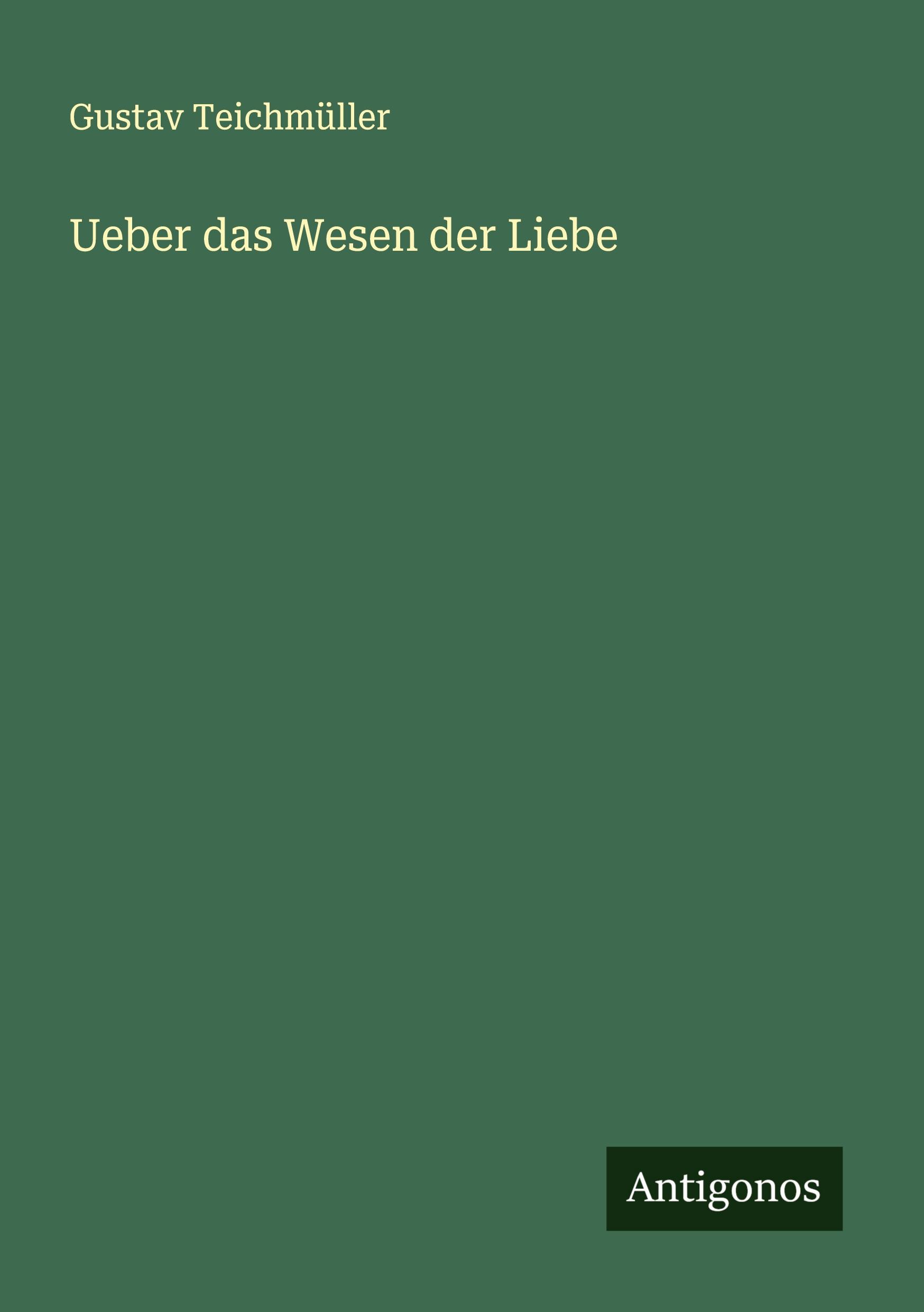Vorderes Coverbild Ueber das Wesen der Liebe