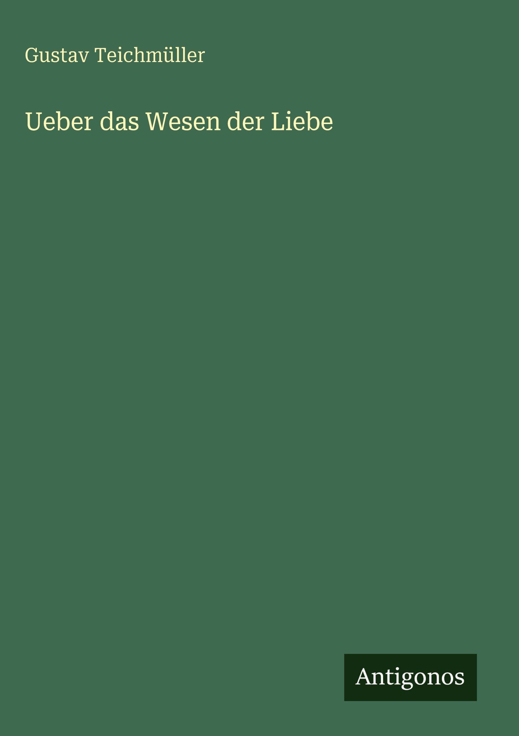 Vorderes Coverbild Ueber das Wesen der Liebe