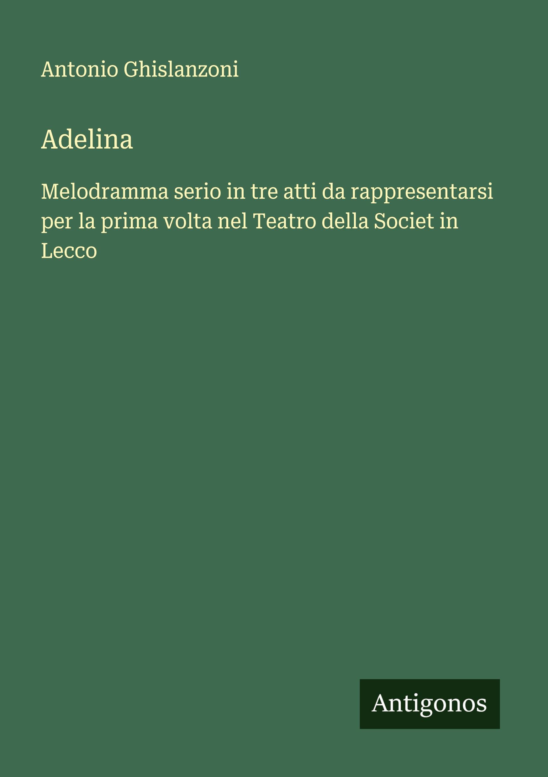 Vorderes Coverbild Adelina