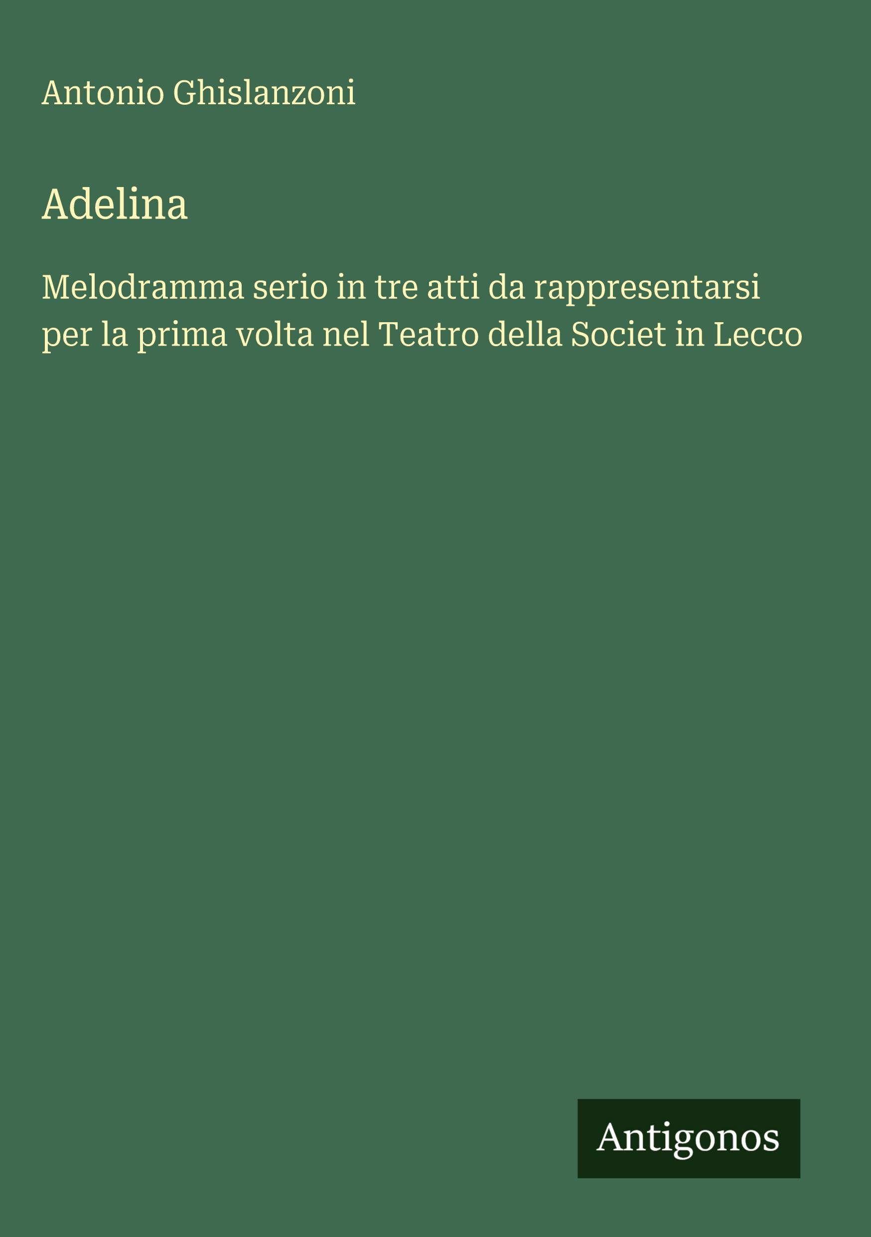 Vorderes Coverbild Adelina