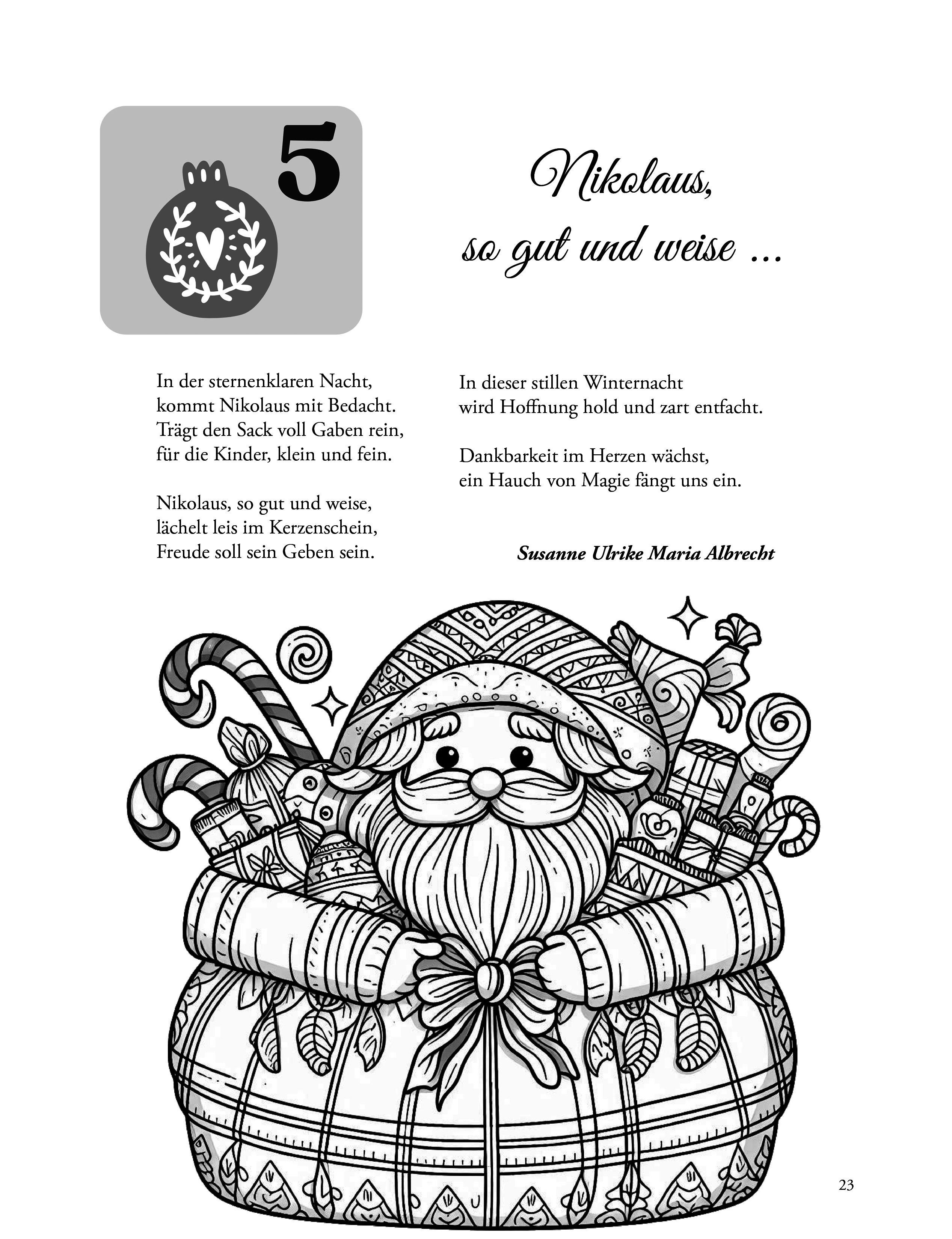 Beispielinhalt (Bild) Adventszeit im Wunder-Weihnachtsland