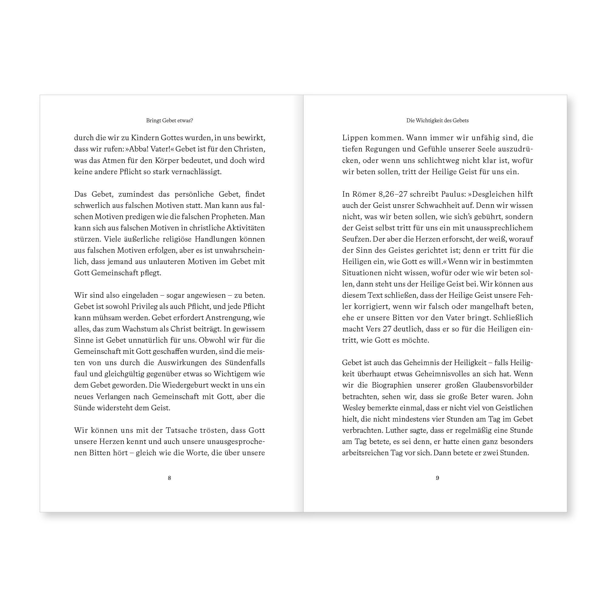 Beispielinhalt (Bild) Bringt Gebet etwas?