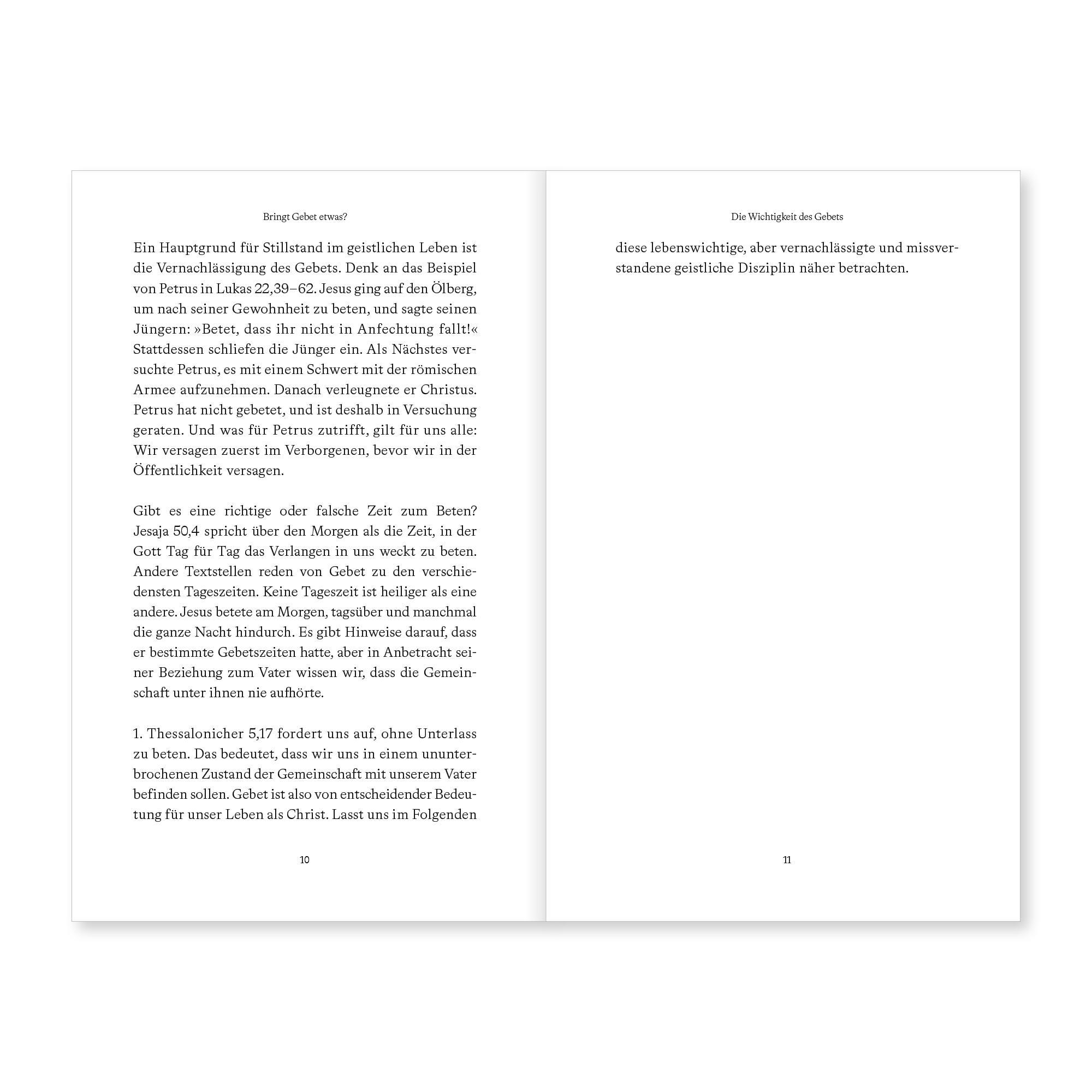 Beispielinhalt (Bild) Bringt Gebet etwas?