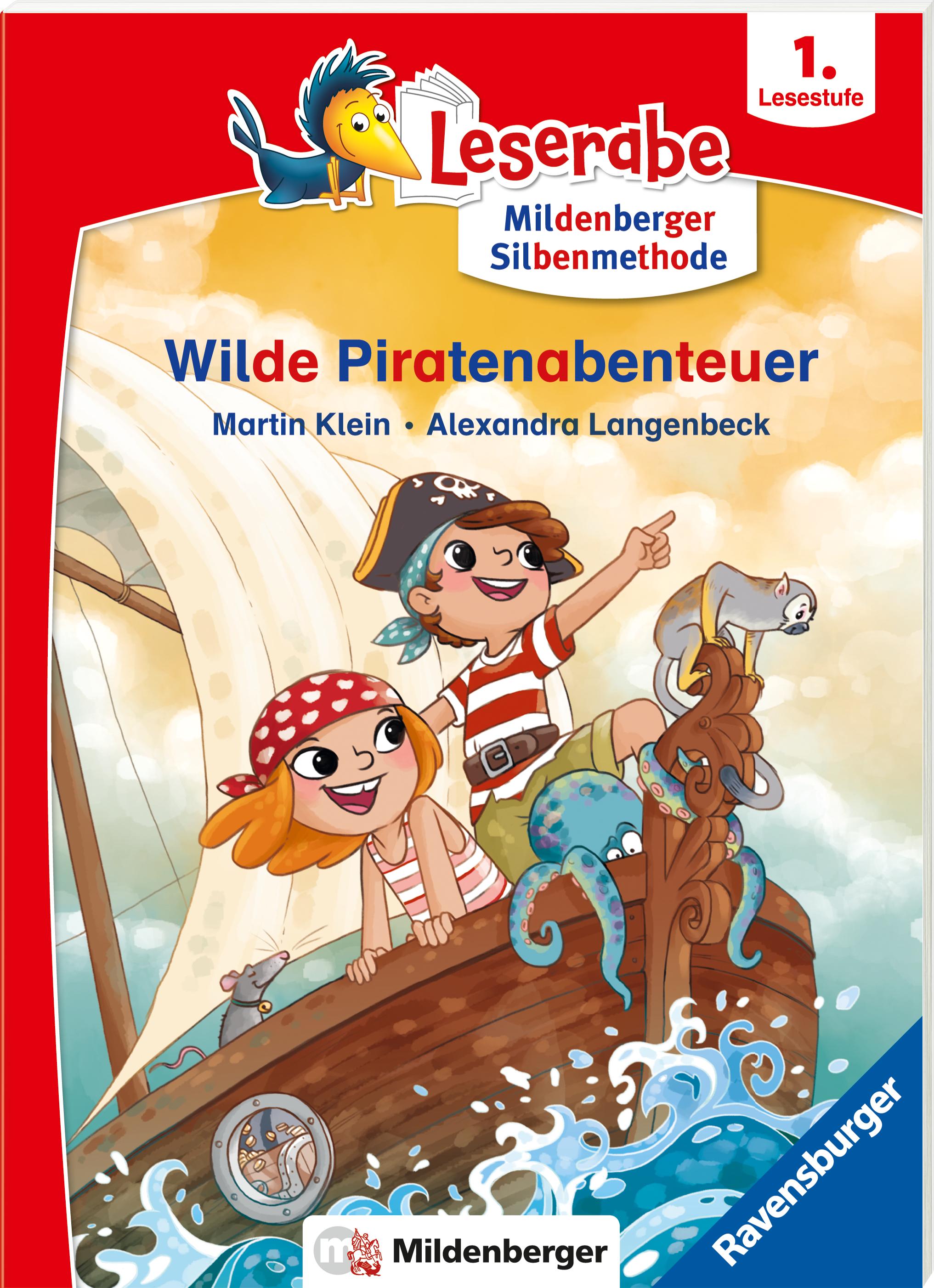 Vorderes Coverbild Leserabe mit Mildenberger Silbenmethode - Wilde Piratenabenteuer