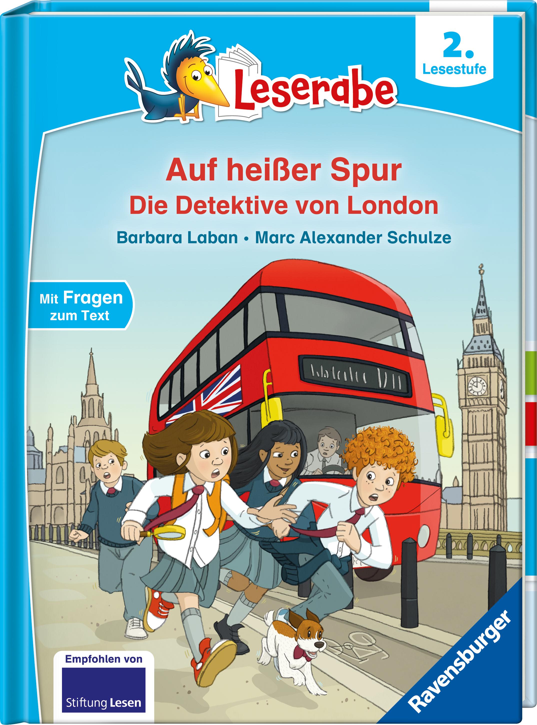 Vorderes Coverbild Leserabe 2. Lesestufe - Auf heißer Spur - Die Detektive von London