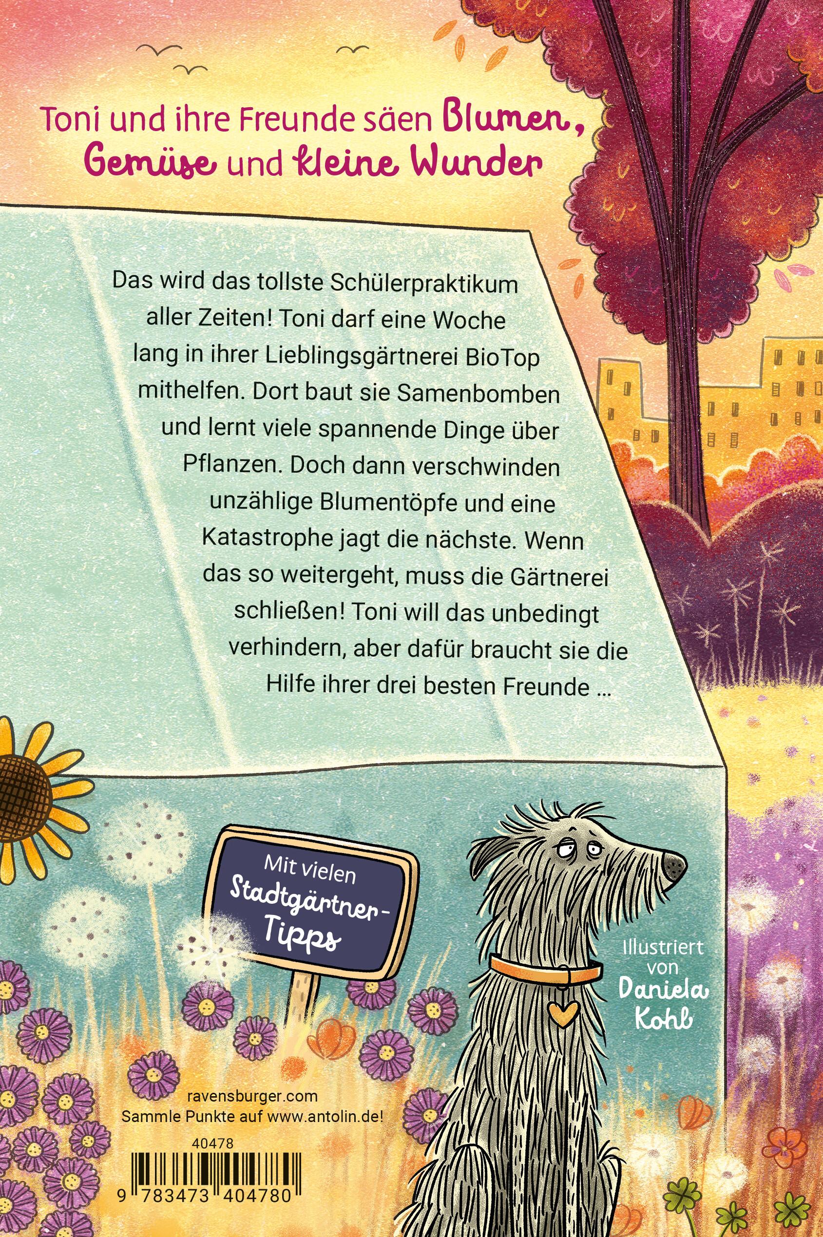 Rückseitencover Die Stadtgärtnerin, Band 3 - Blumenglück hoch vier!