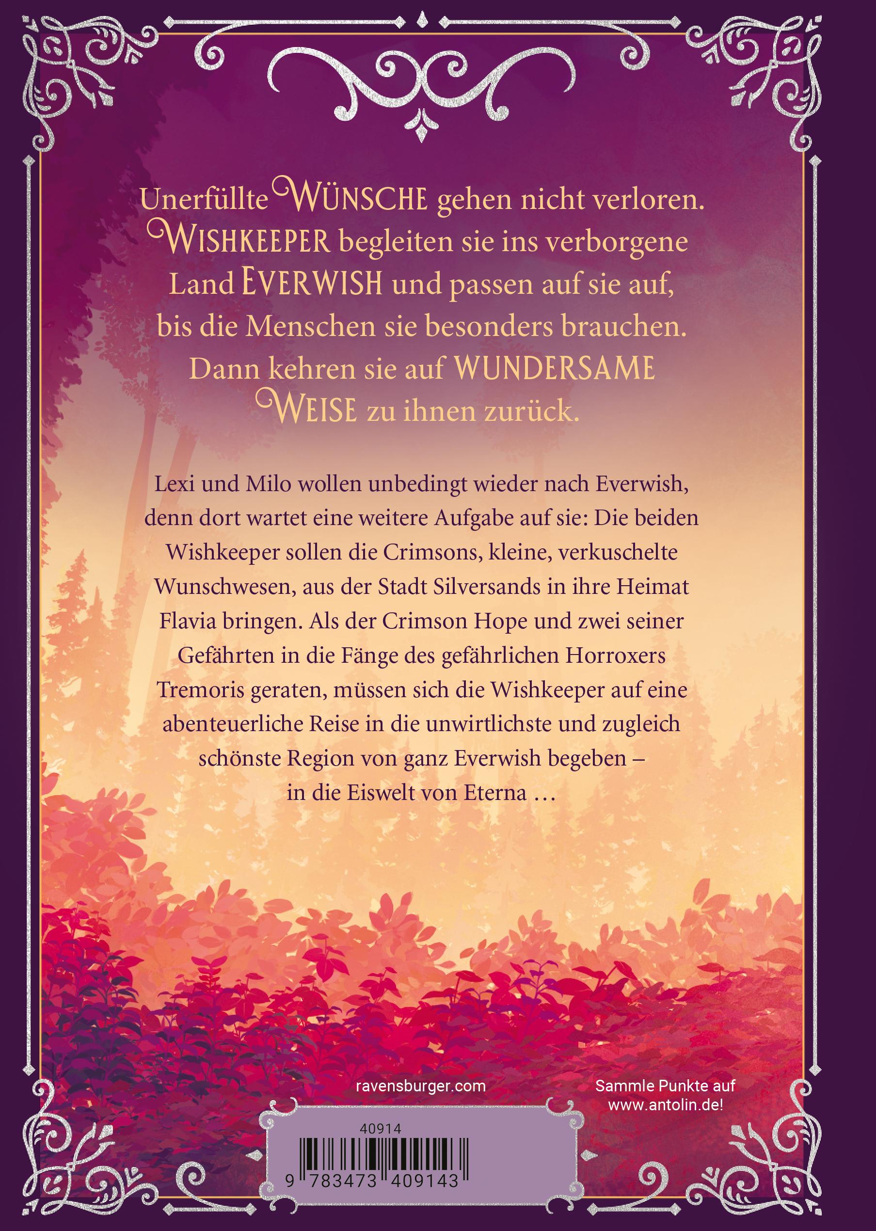 Rückseitencover Wishkeeper, Band 2 - Die Reise nach Silversands