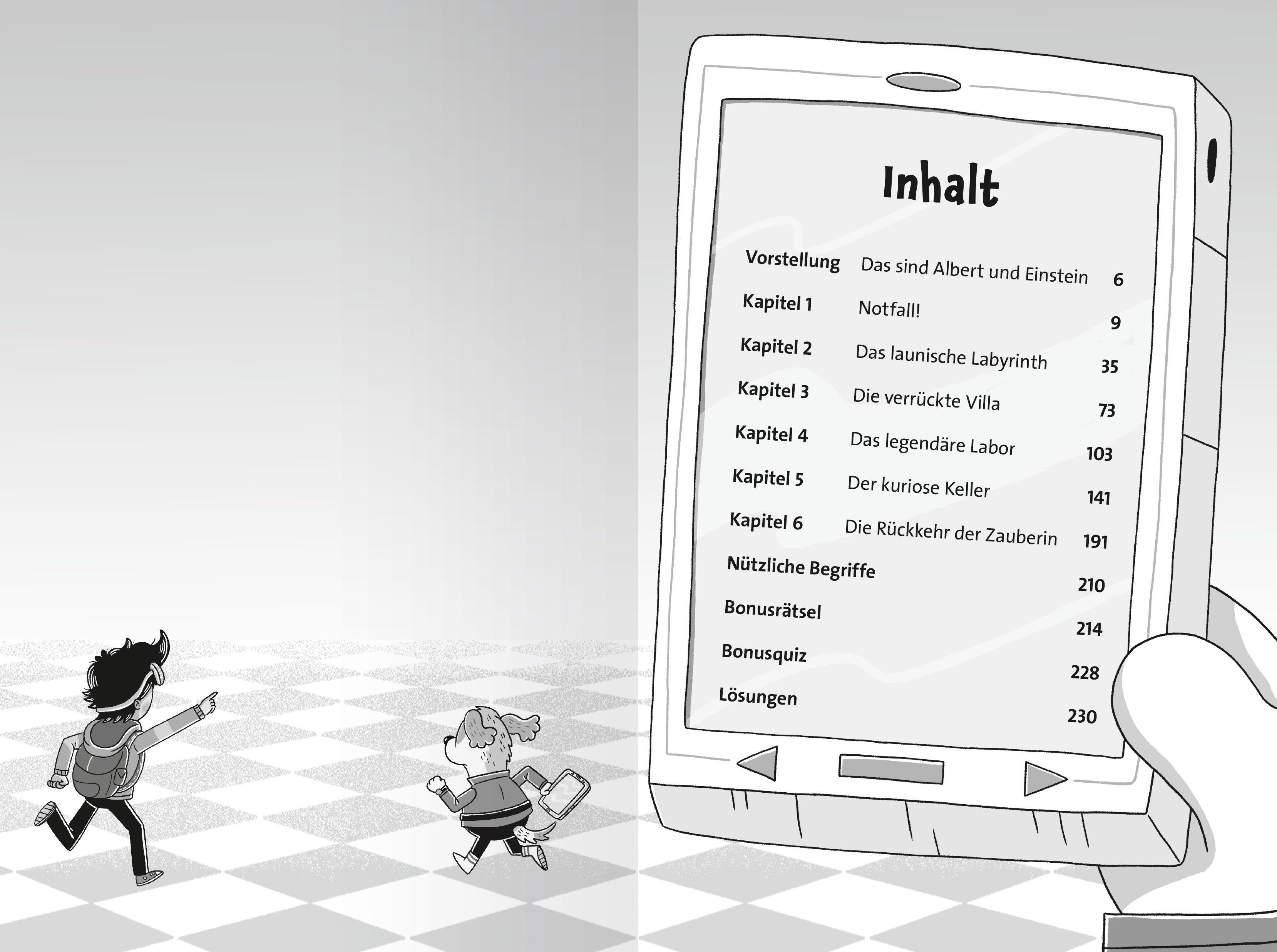 Beispielinhalt (Bild) Albert & Einstein, Band 1 - In den Fängen von Dr. Chaos