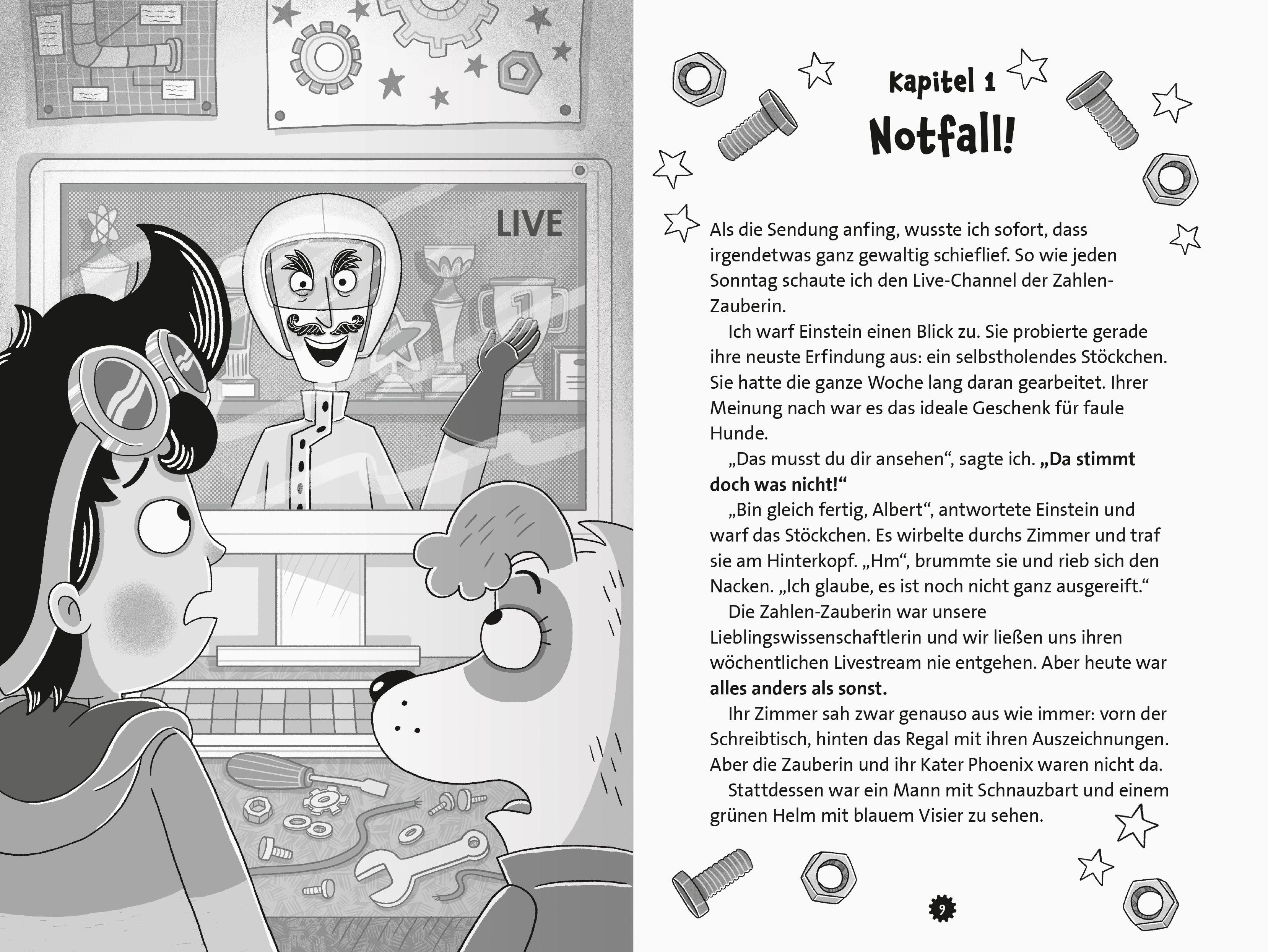 Beispielinhalt (Bild) Albert & Einstein, Band 1 - In den Fängen von Dr. Chaos