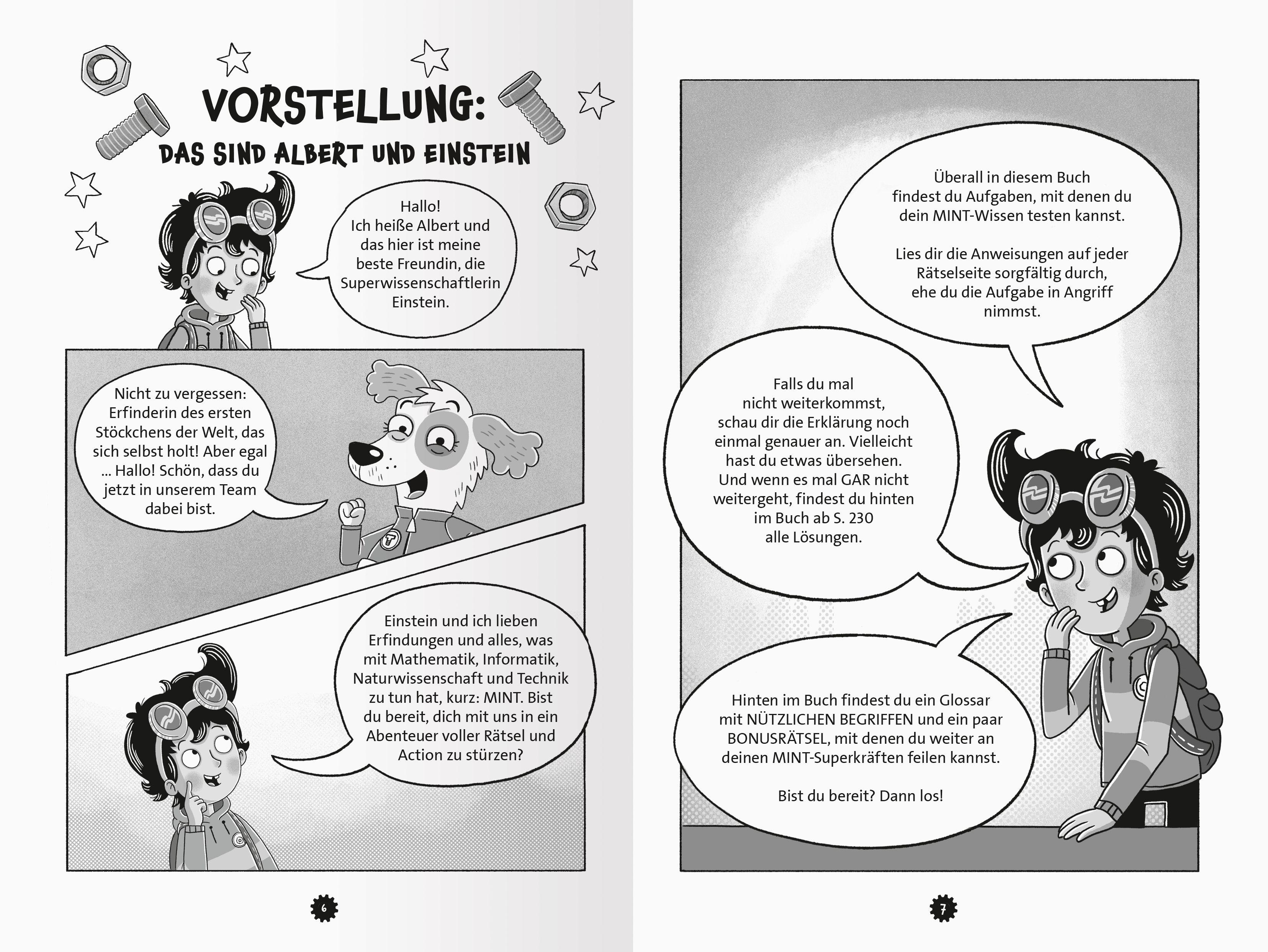 Beispielinhalt (Bild) Albert & Einstein, Band 1 - In den Fängen von Dr. Chaos