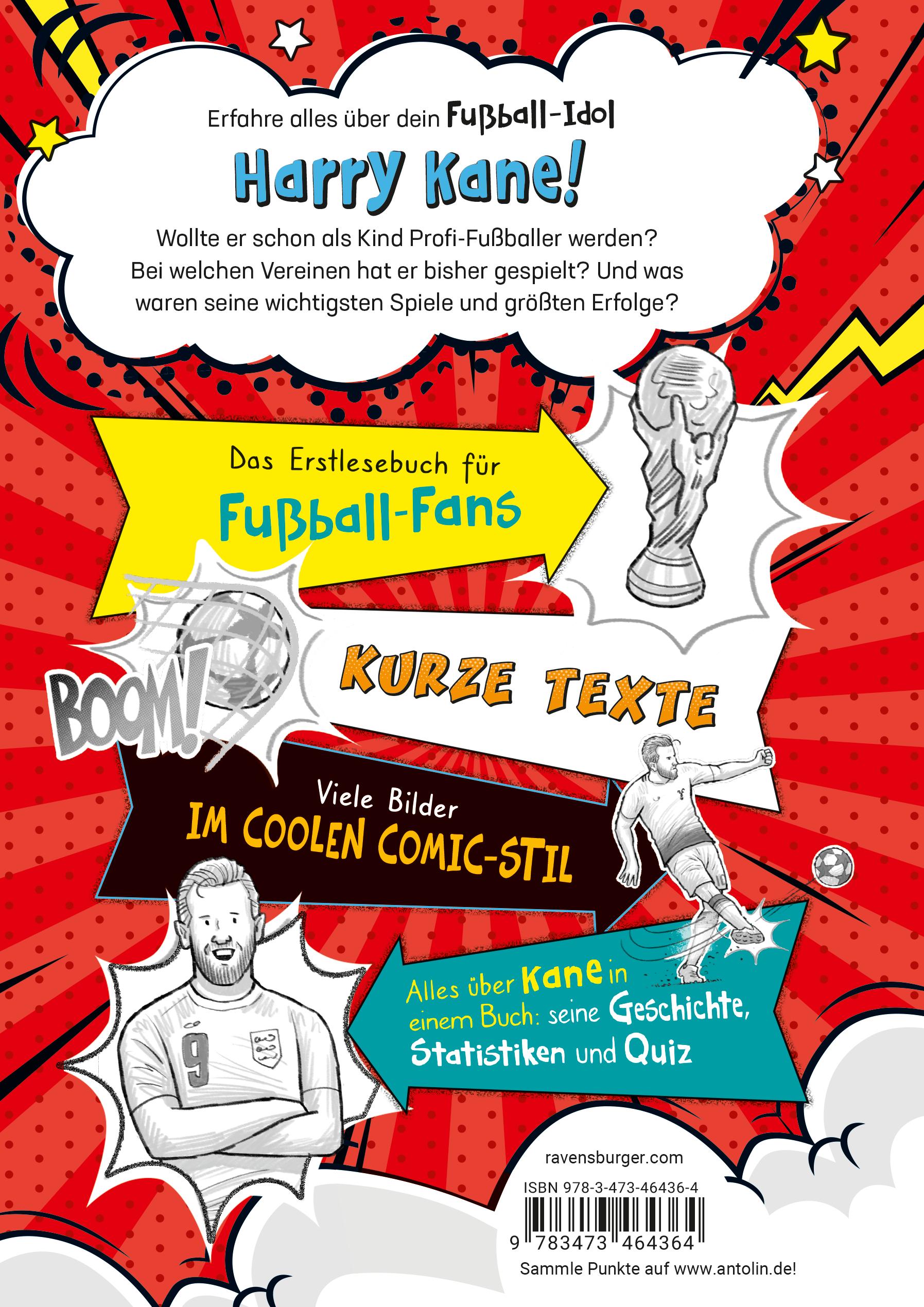 Beispielinhalt (Bild) Fußball-Stars - Alles über Kane. Vom Fußball-Talent zum Megastar