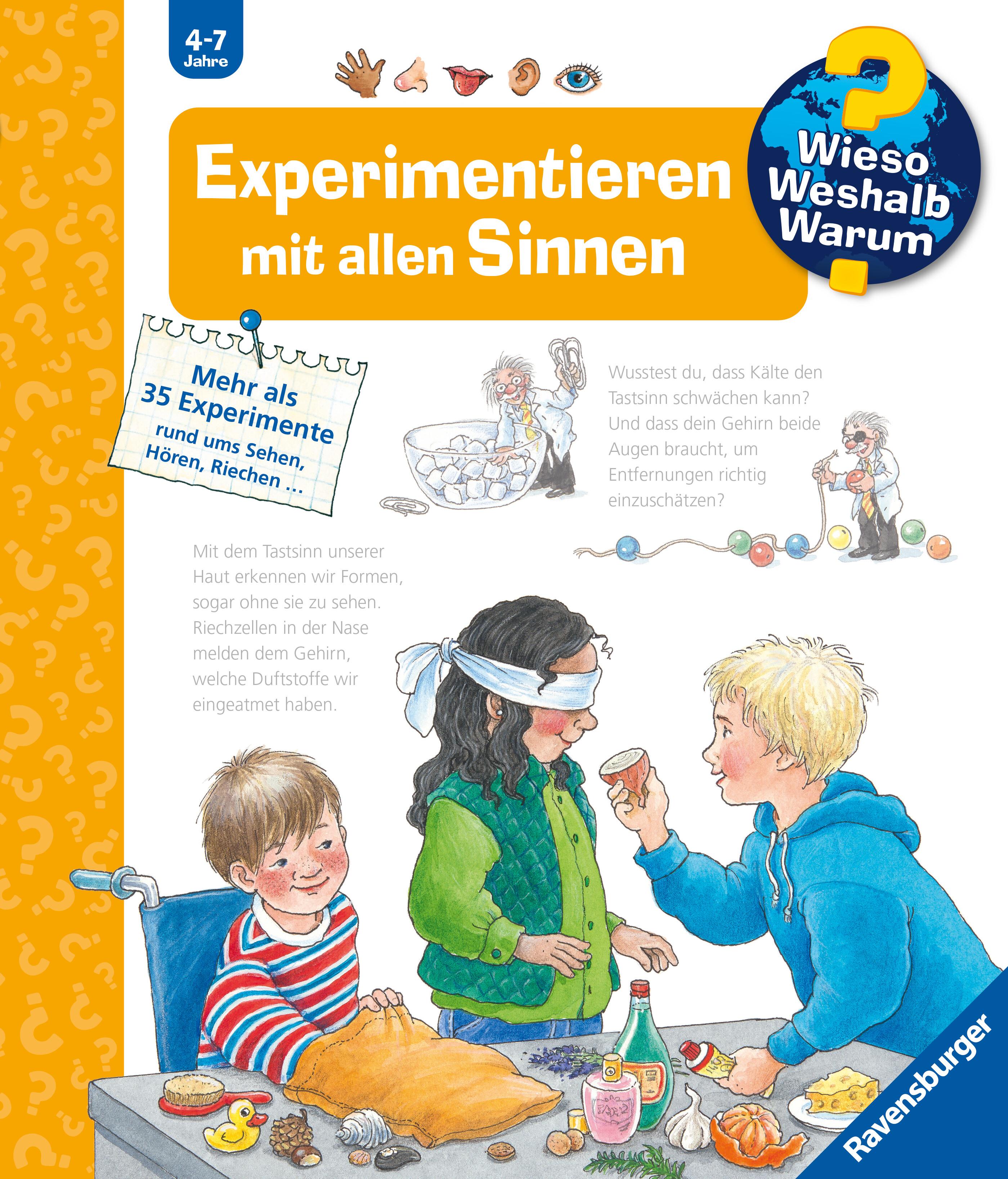 Vorderes Coverbild Wieso? Weshalb? Warum? Kernreihe, Band 31 - Experimentieren mit allen Sinnen