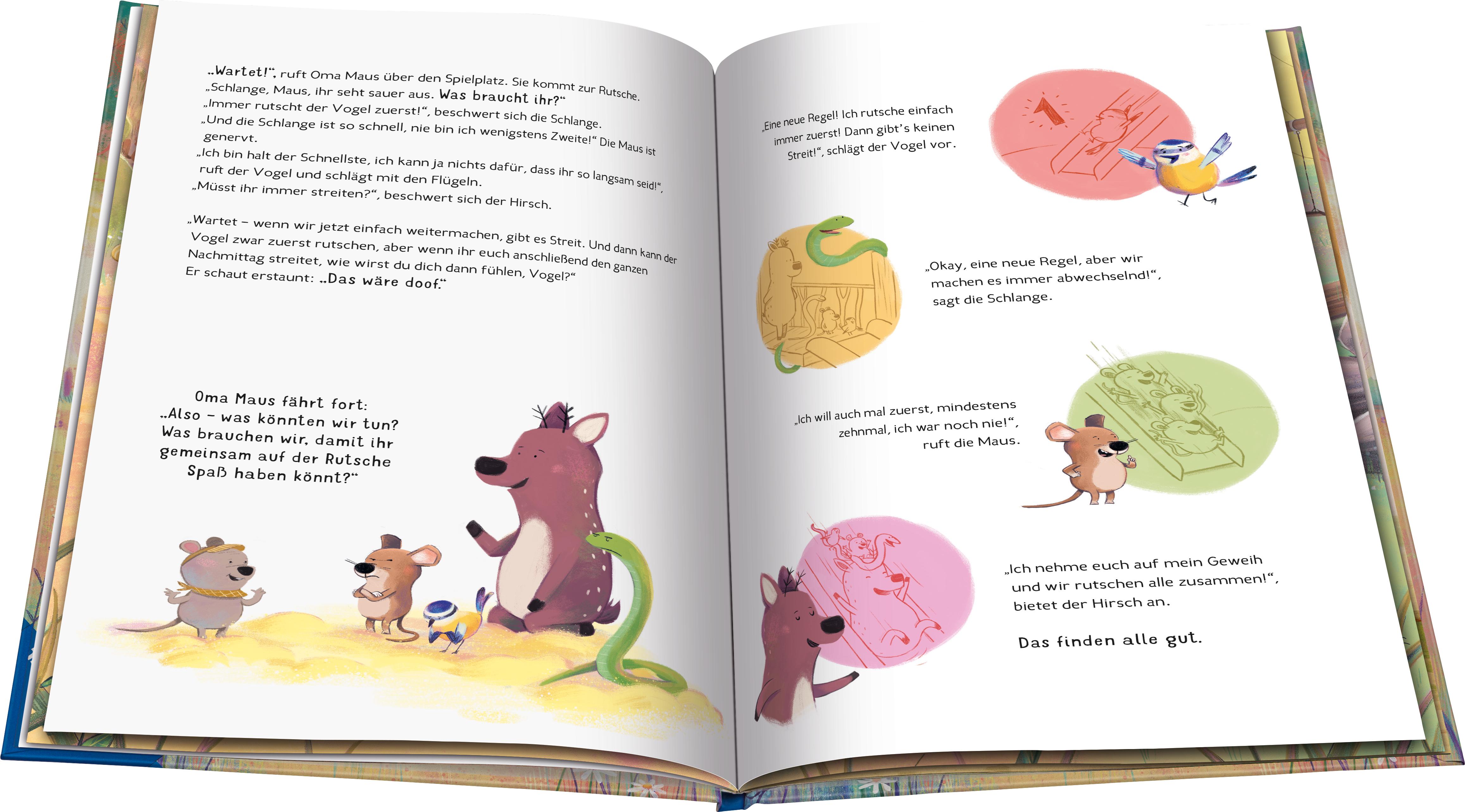 Beispielinhalt (Bild) Streit! Und nun? Das artgerecht-Bilderbuch von Nicola Schmidt