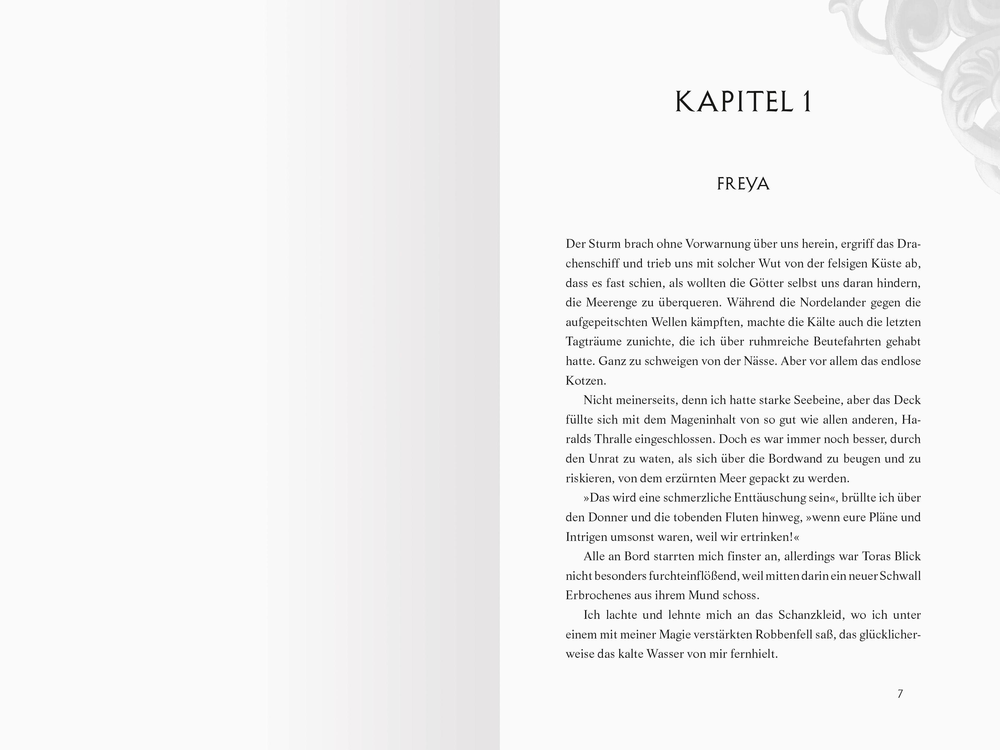 Beispielinhalt (Bild) Die Skaland-Saga, Band 2 - A Curse Carved in Bone