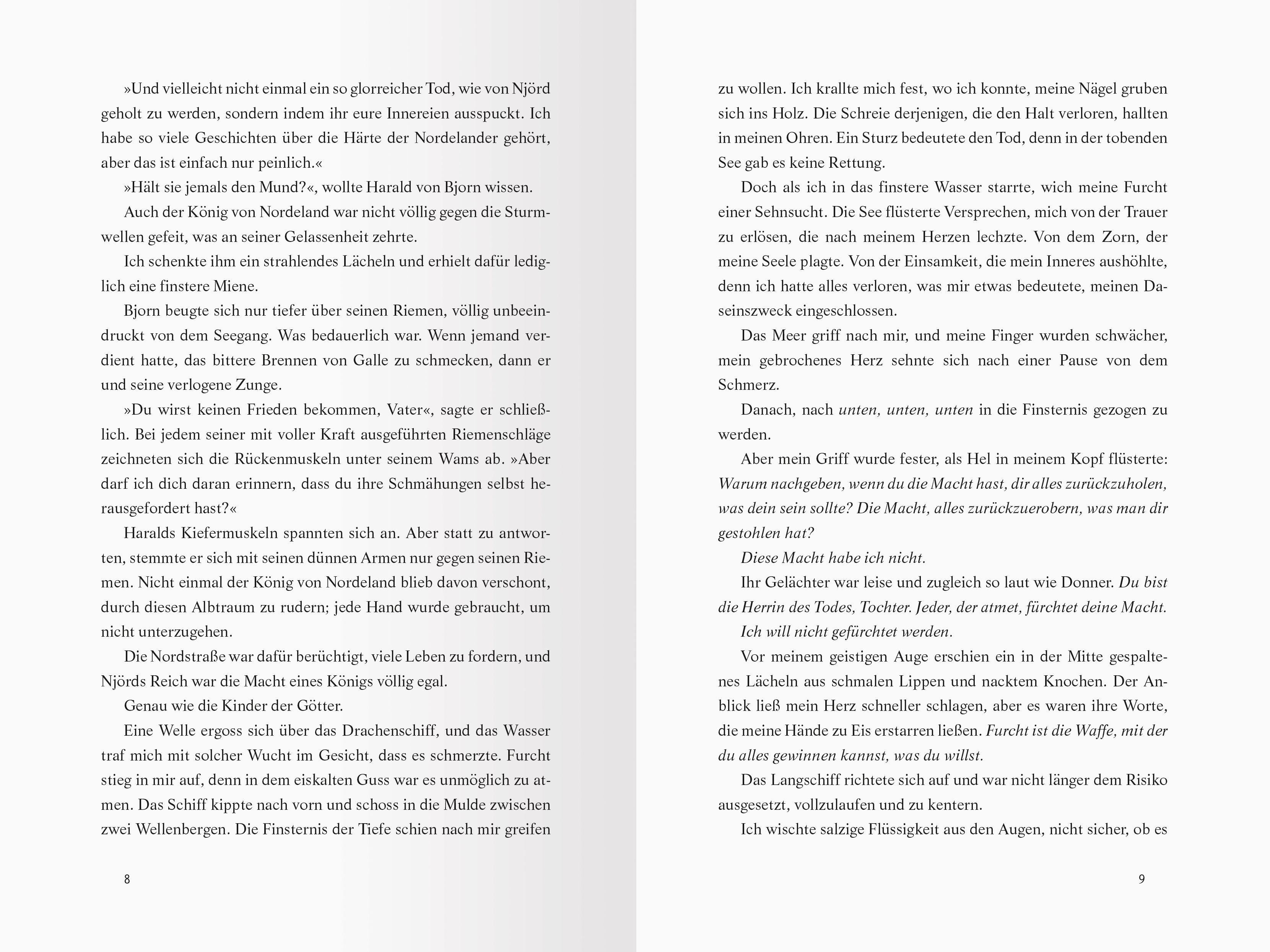 Beispielinhalt (Bild) Die Skaland-Saga, Band 2 - A Curse Carved in Bone