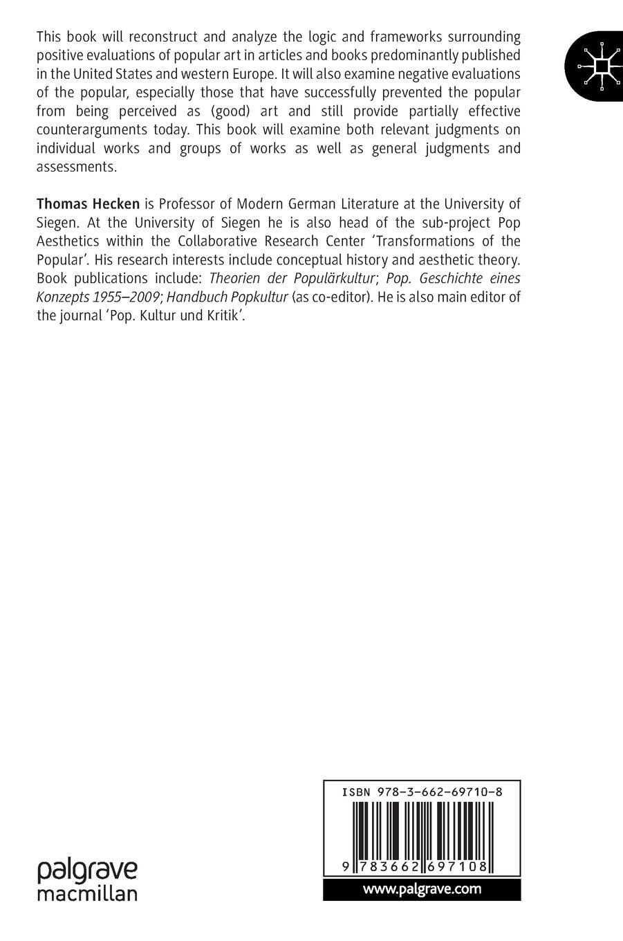 Rückseitencover The Popular as Art?