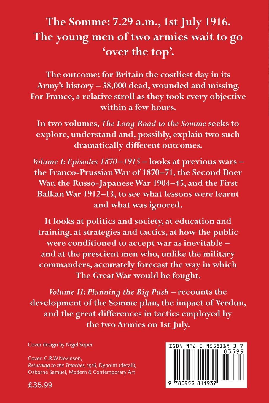 Rückseitencover THE LONG ROAD TO THE SOMME