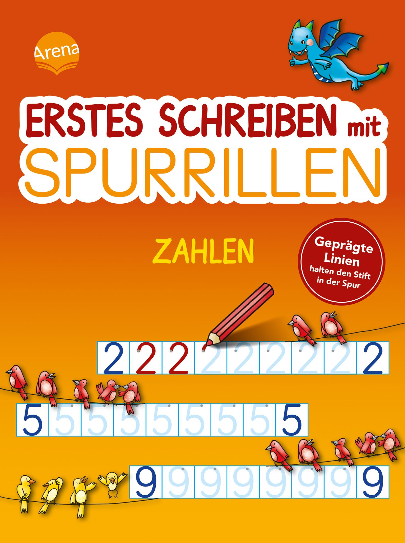 Vorderes Coverbild Erstes Schreiben mit Spurrillen. Zahlen