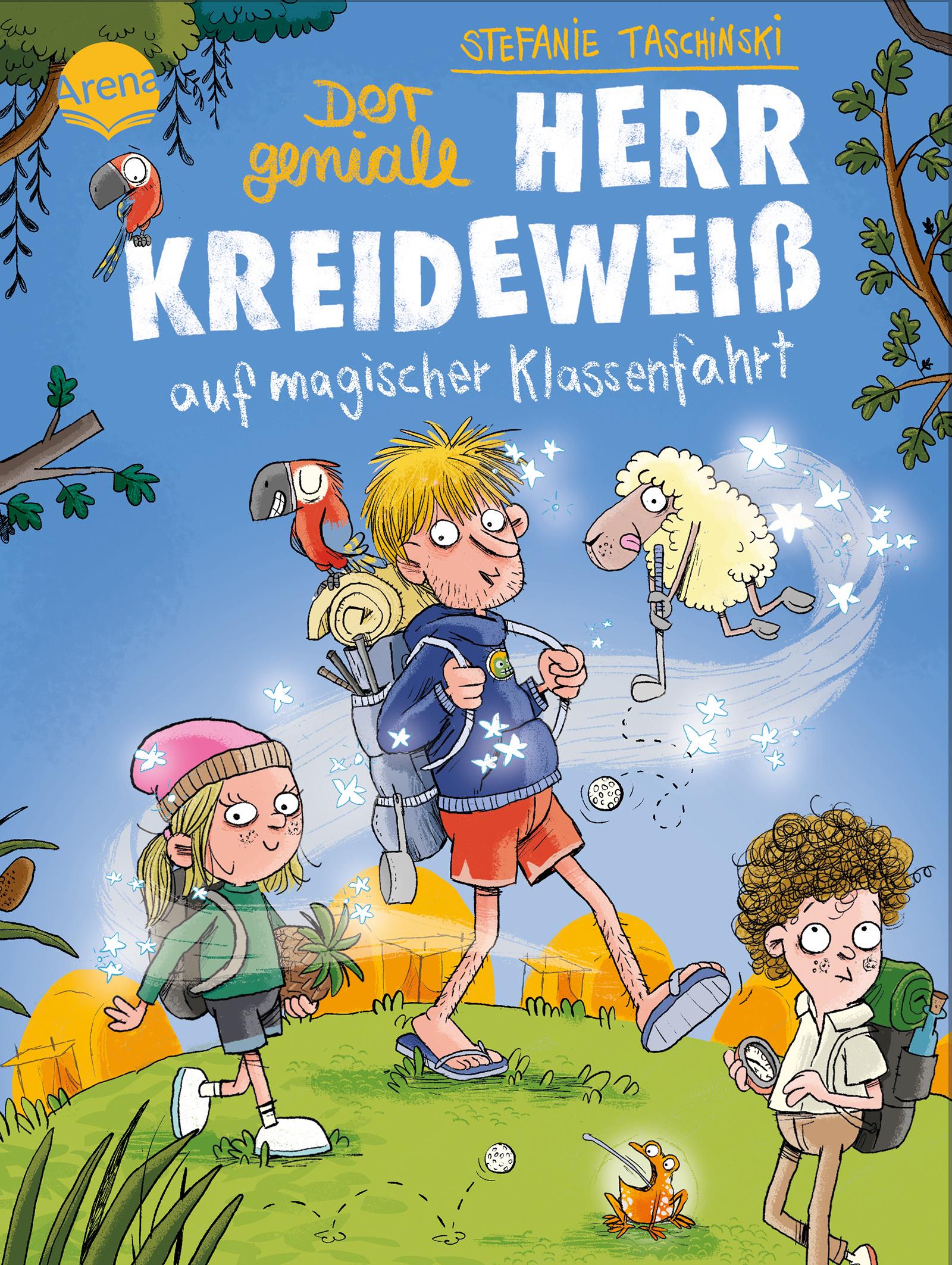 Vorderes Coverbild Der geniale Herr Kreideweiß (3). Der geniale Herr Kreideweiß auf magischer Klassenfahrt