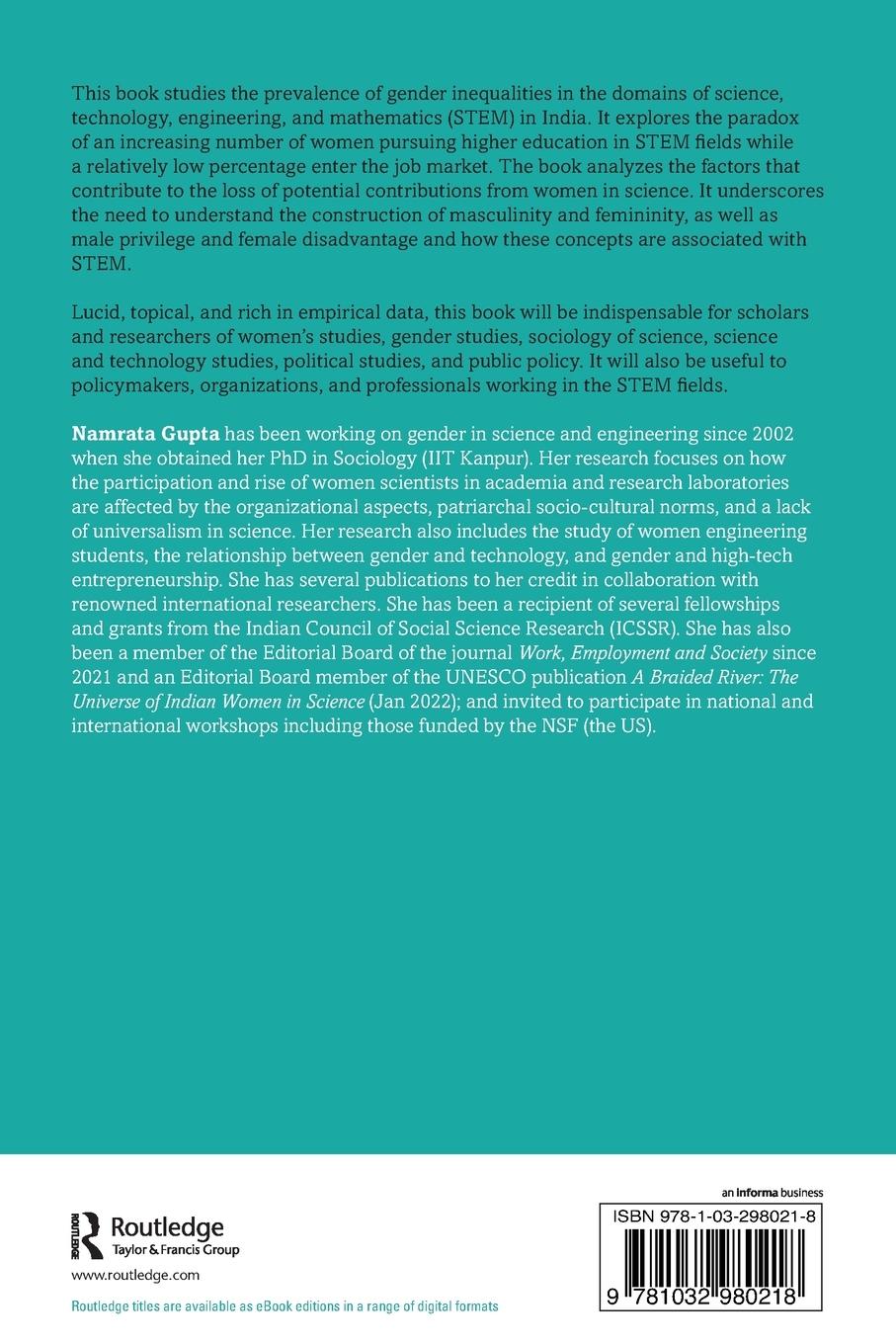 Rückseitencover Gender and STEM
