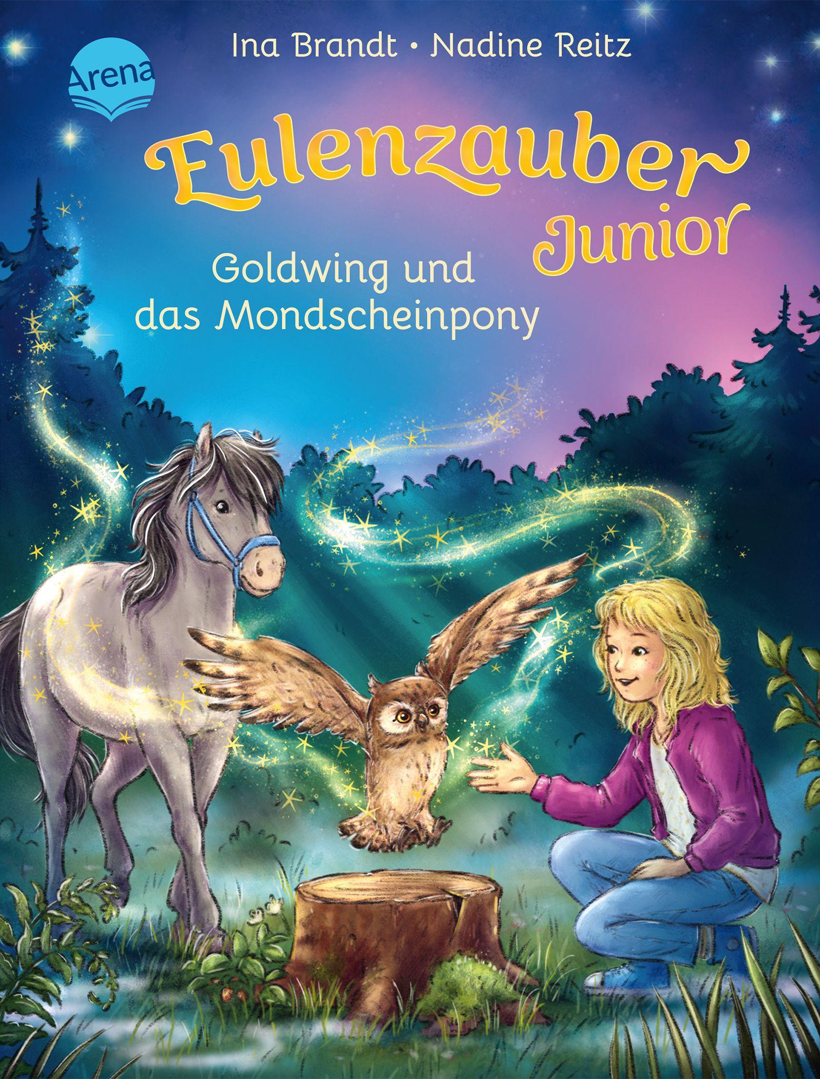 Vorderes Coverbild Eulenzauber Junior (1). Goldwing und das Mondscheinpony