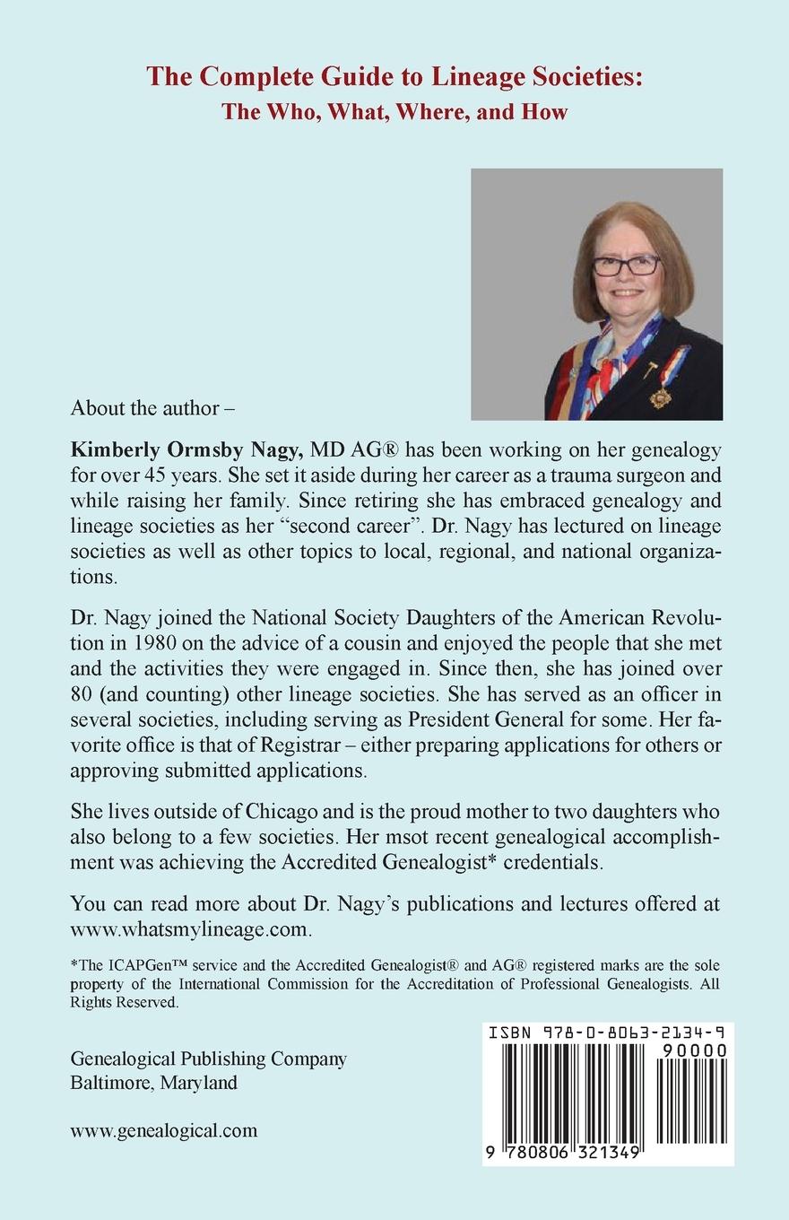 Rückseitencover The The Complete Guide to Lineage Societies