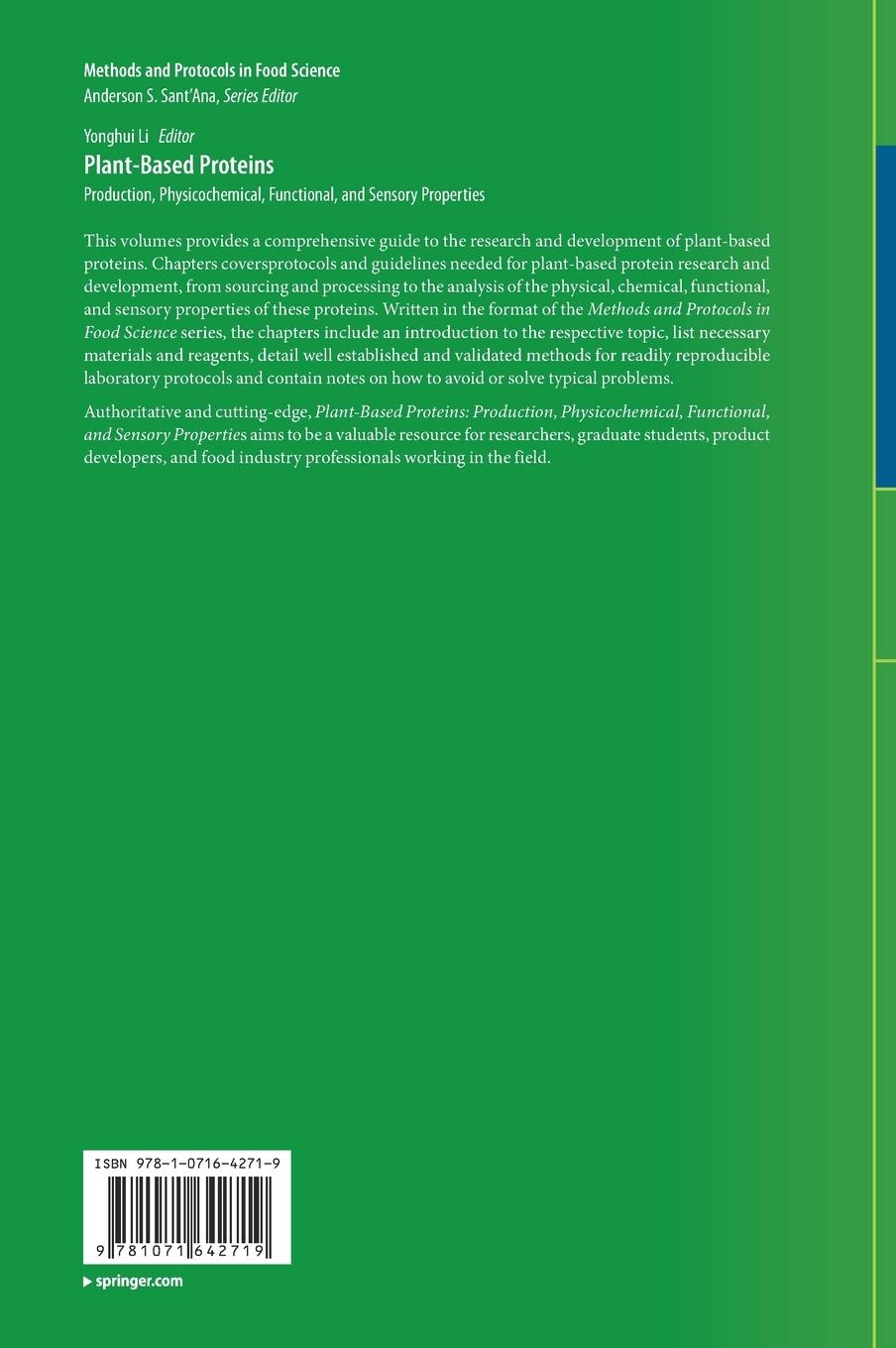 Rückseitencover Plant-Based Proteins