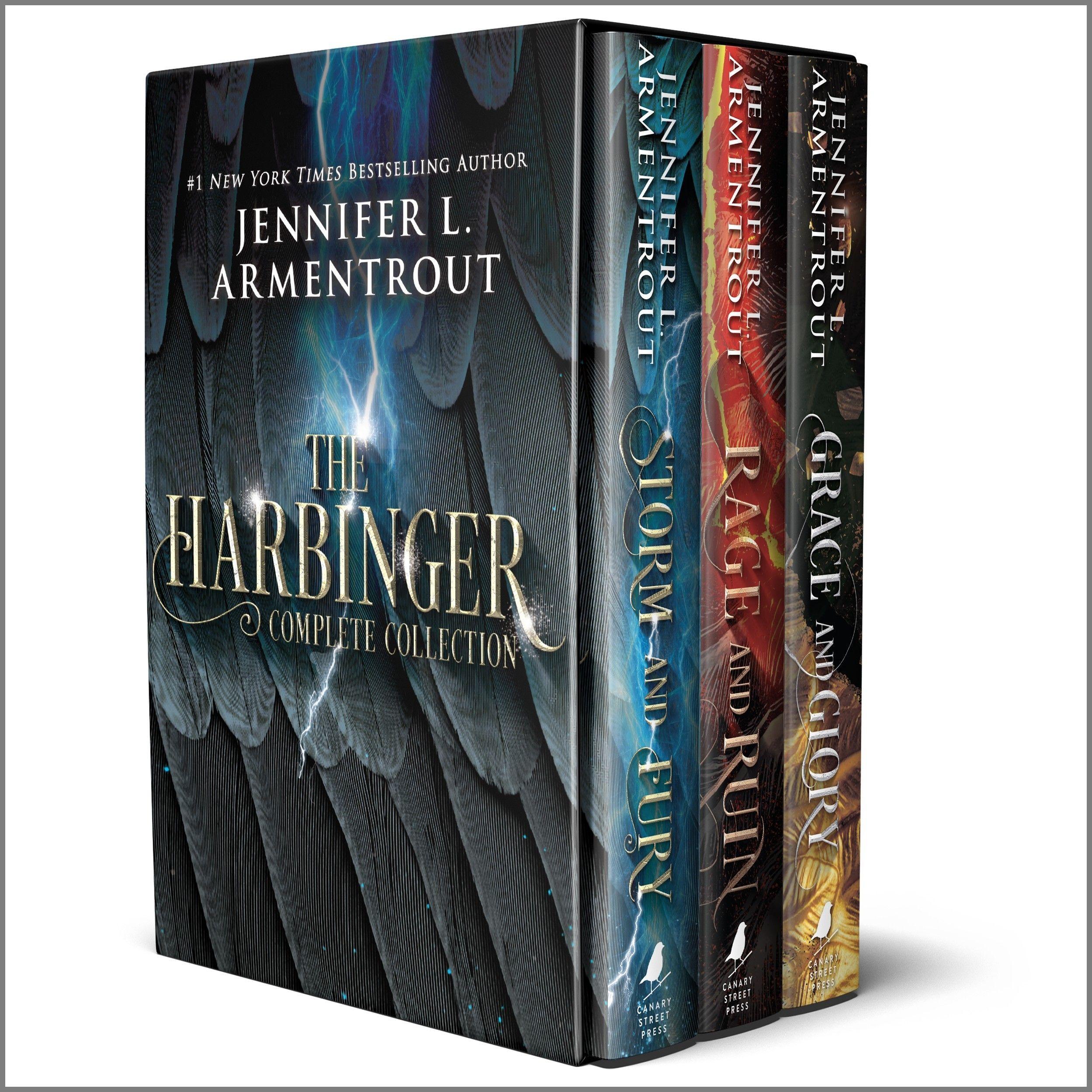 Vorderes Coverbild Jennifer Armentrout Harbinger Series Box Set: Storm and Fury, Rage and Ruin, Grace and Glory