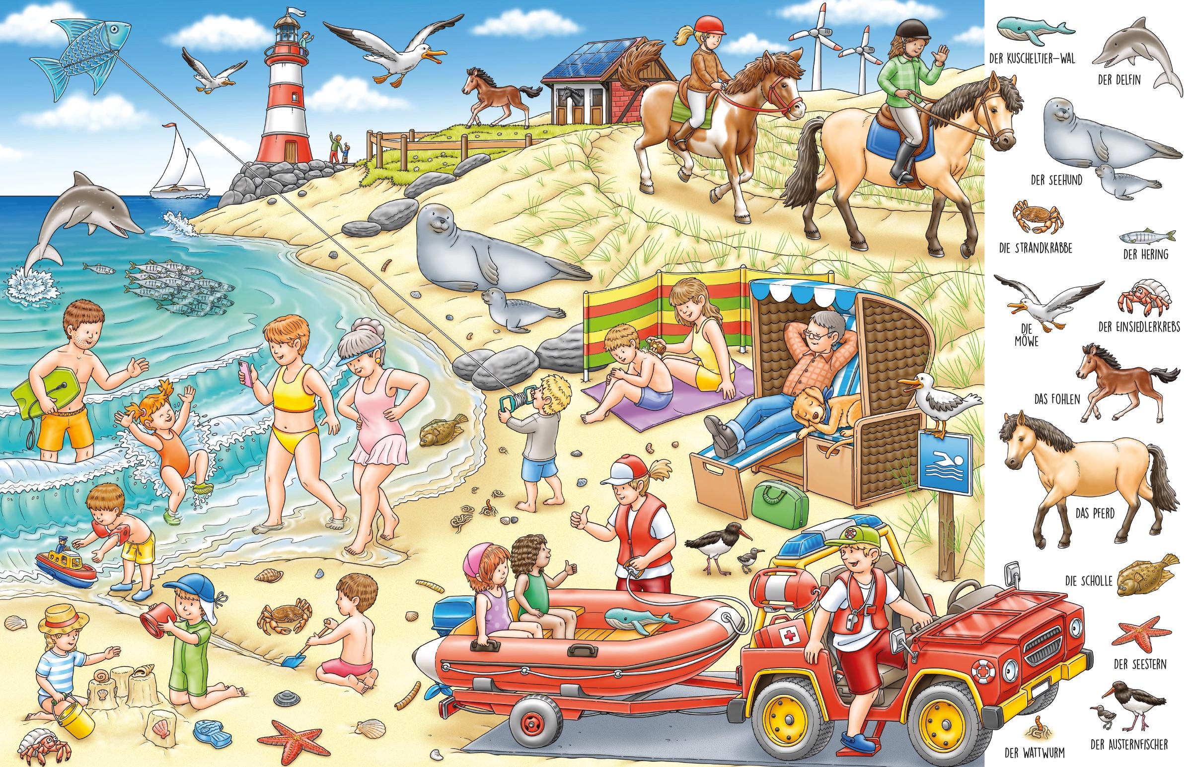 Beispielinhalt (Bild) Erste Wörter Wimmelbuch Tiere