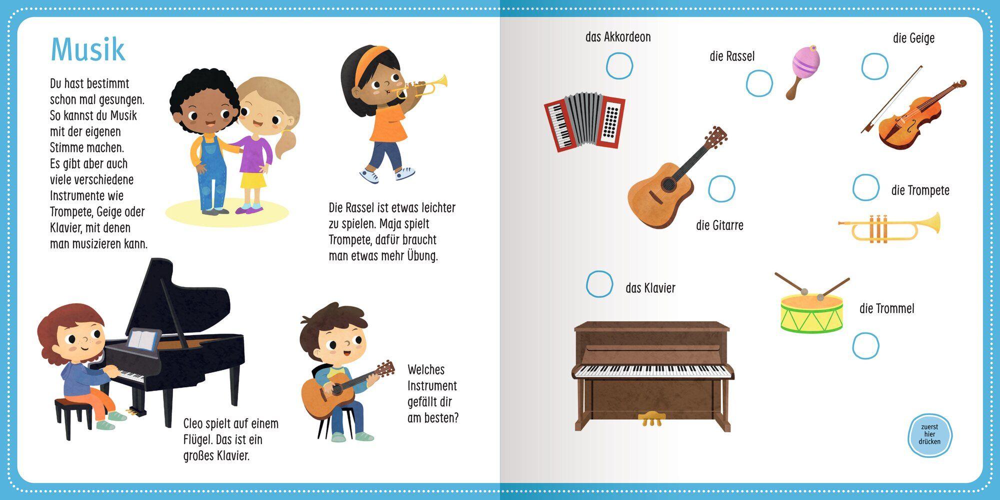 Beispielinhalt (Bild) Mein großes Soundbuch - So klingen erste Geräusche