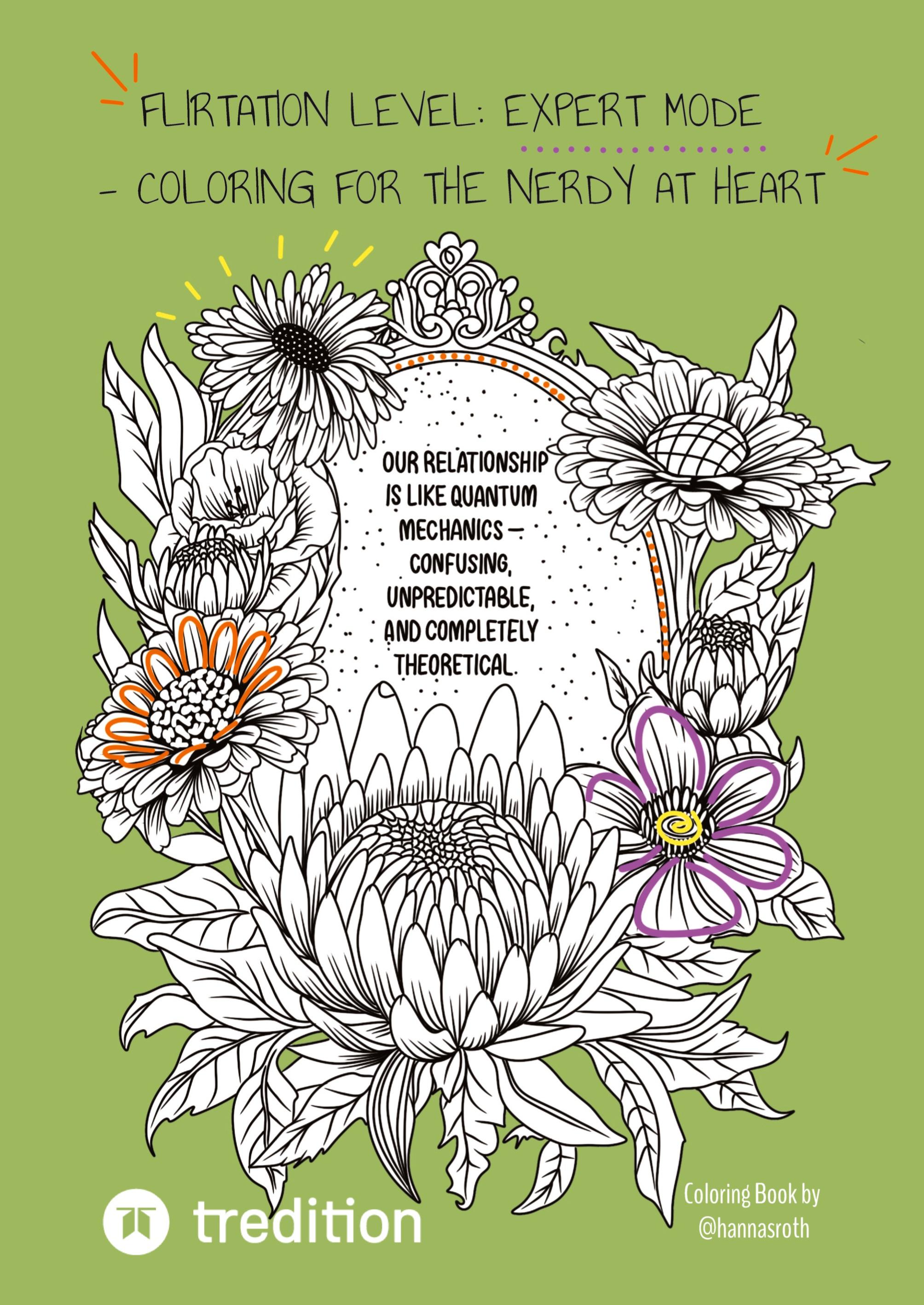 Vorderes Coverbild Flirtation Level: Expert Mode - Coloring for the Nerdy at Heart