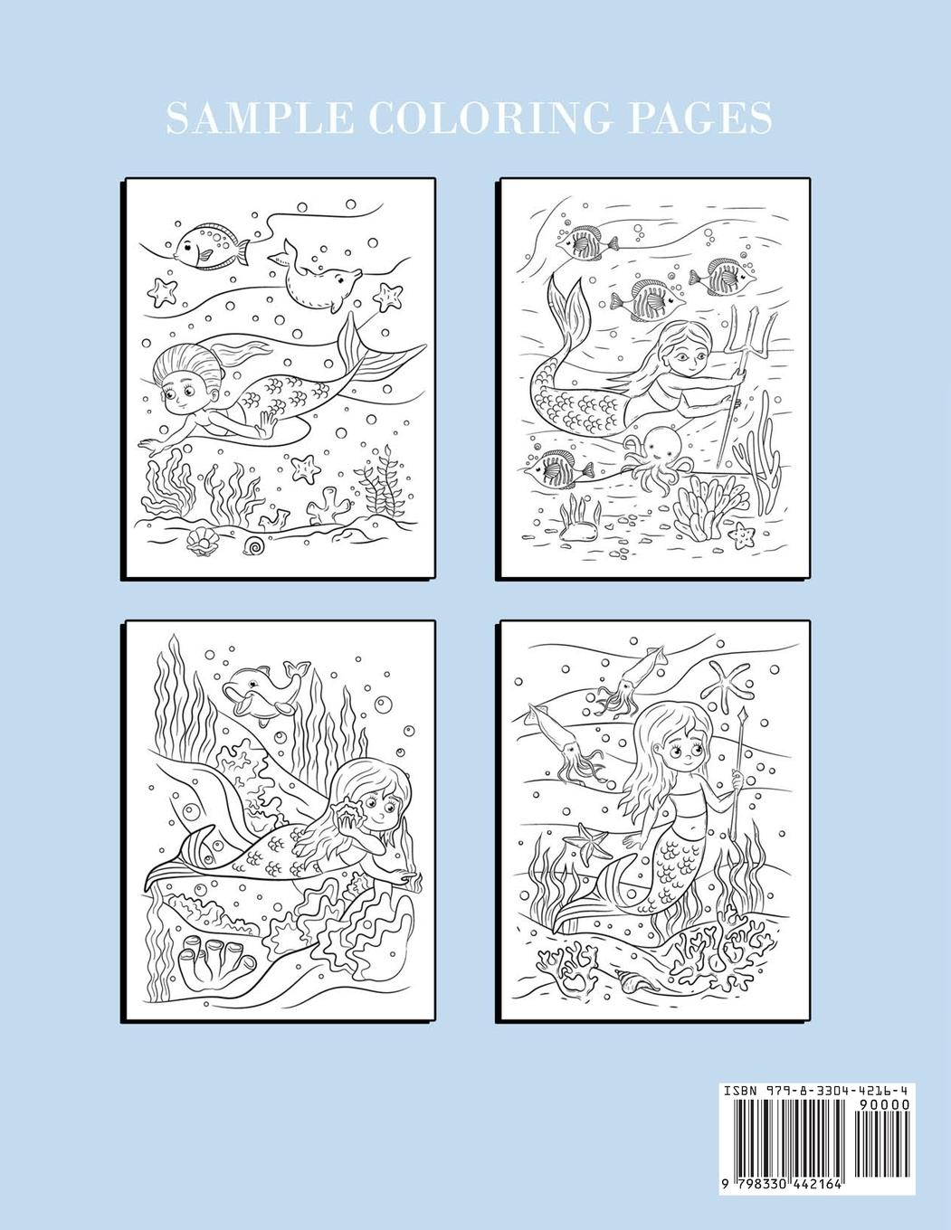 Rückseitencover Mermaid Coloring Book