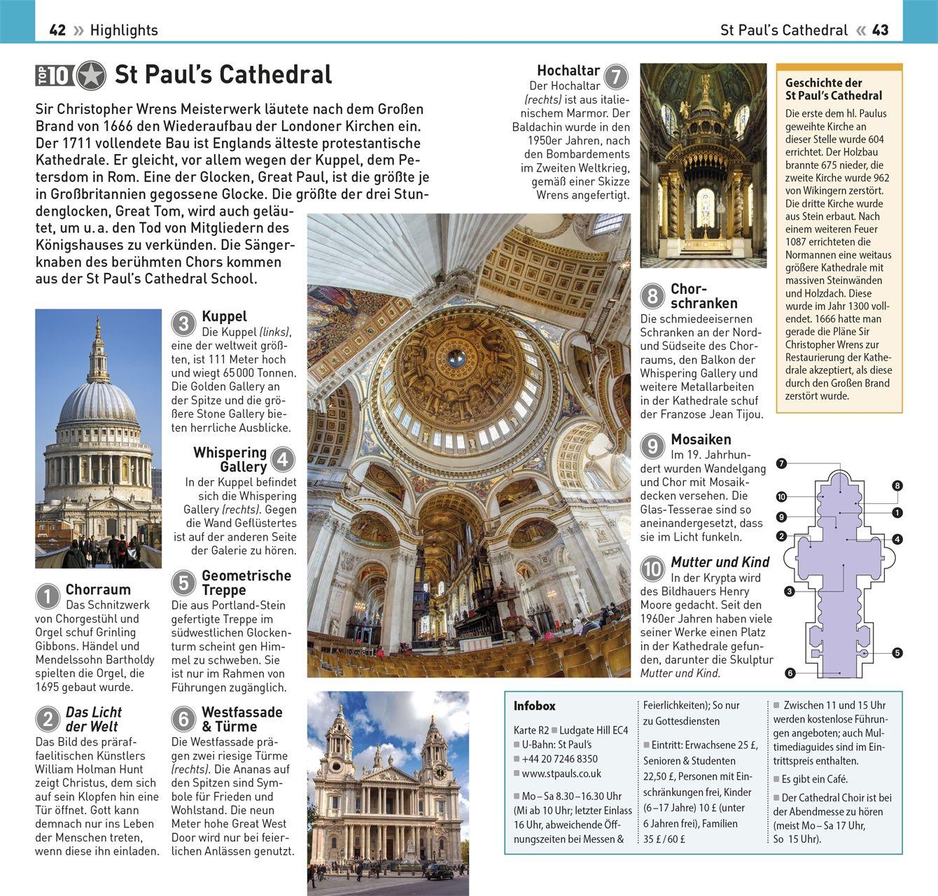 Beispielinhalt (Bild) TOP10 Reiseführer London