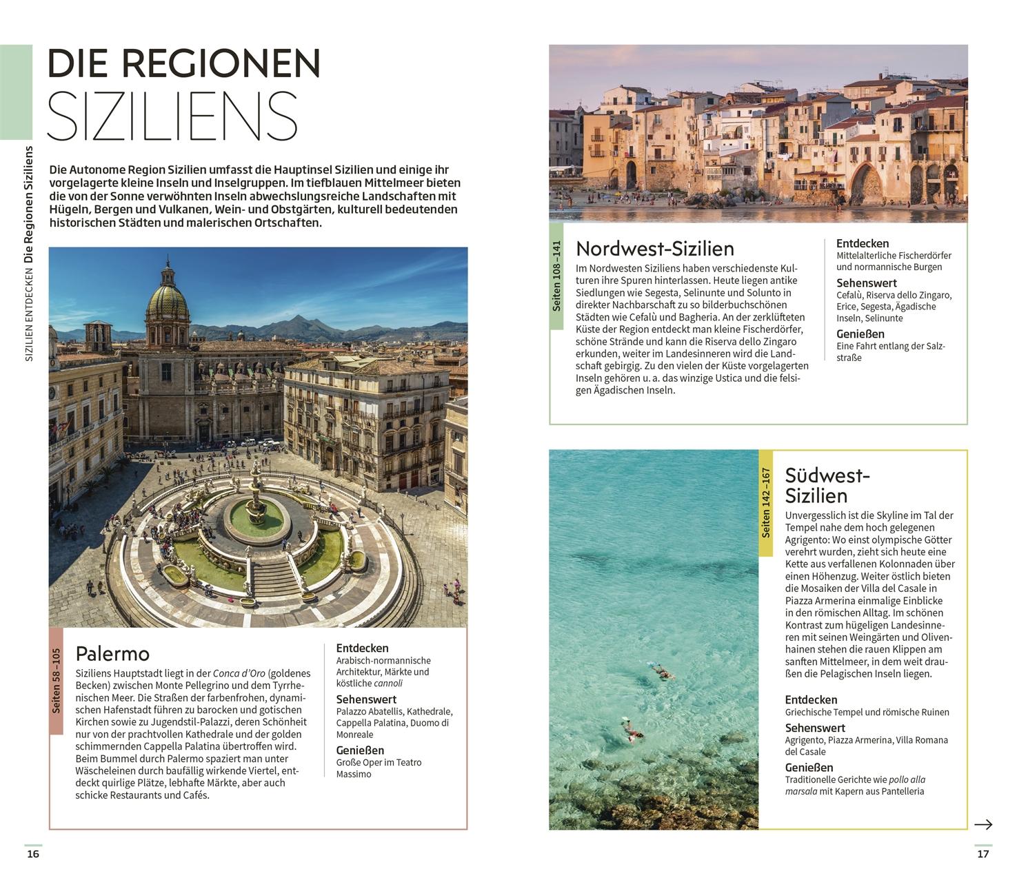 Beispielinhalt (Bild) Vis-à-Vis Reiseführer Sizilien