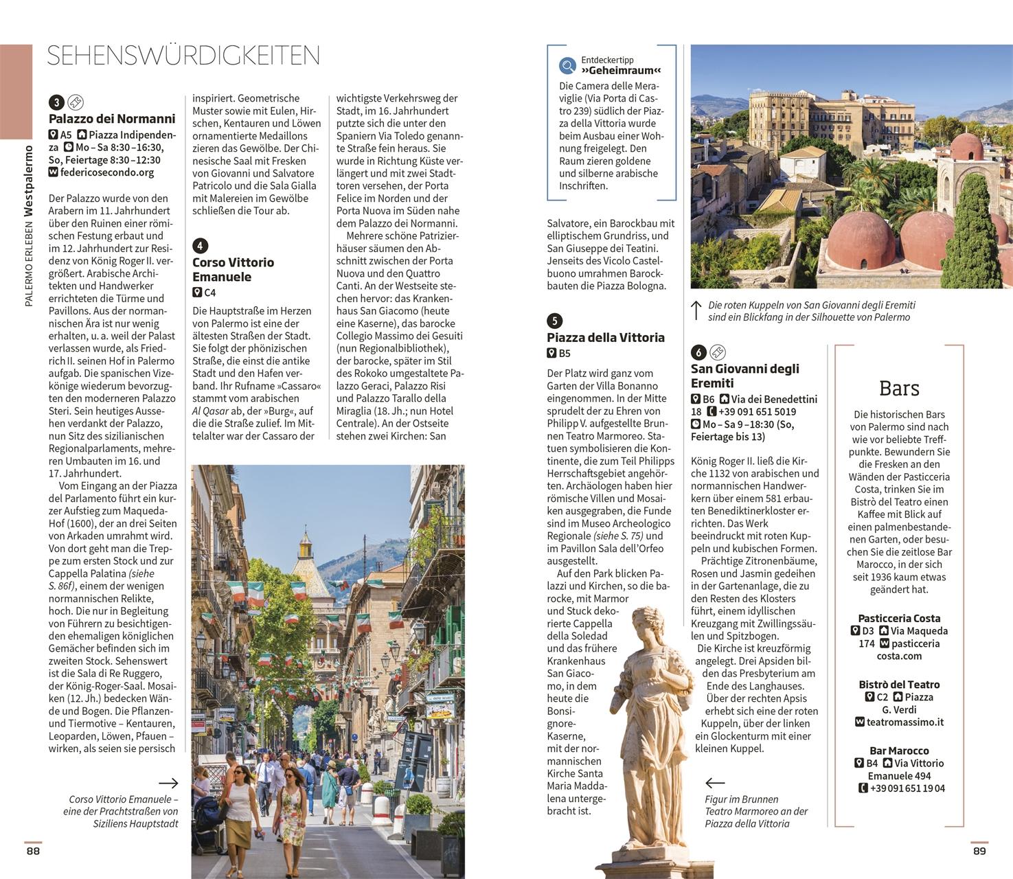 Beispielinhalt (Bild) Vis-à-Vis Reiseführer Sizilien