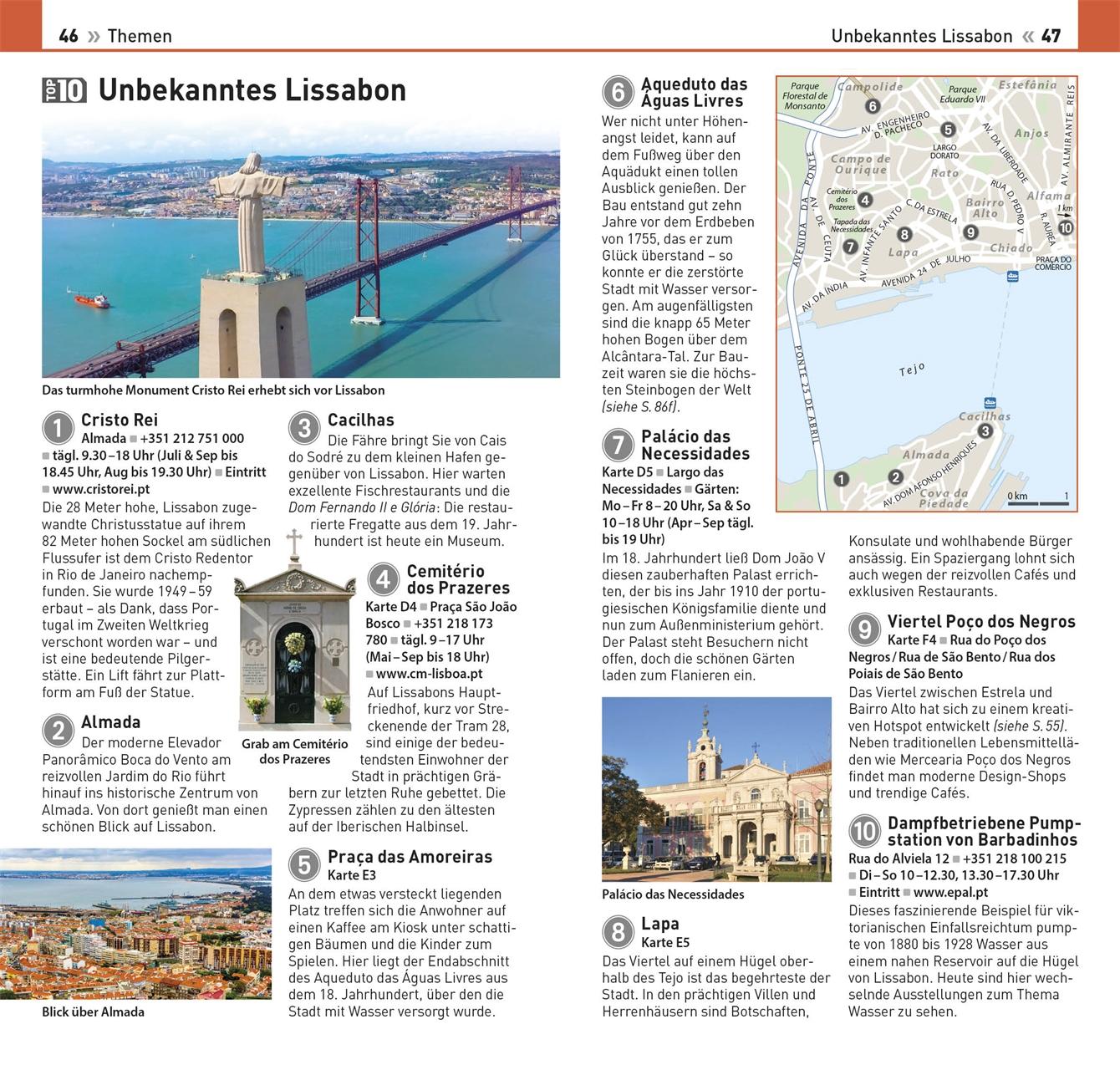Beispielinhalt (Bild) TOP10 Reiseführer Lissabon