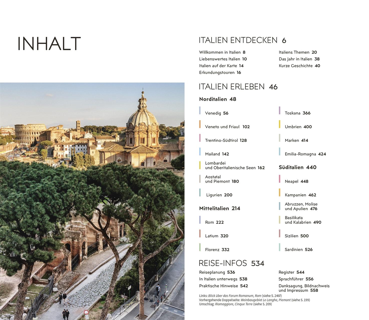 Beispielinhalt (Bild) Vis-à-Vis Reiseführer Italien