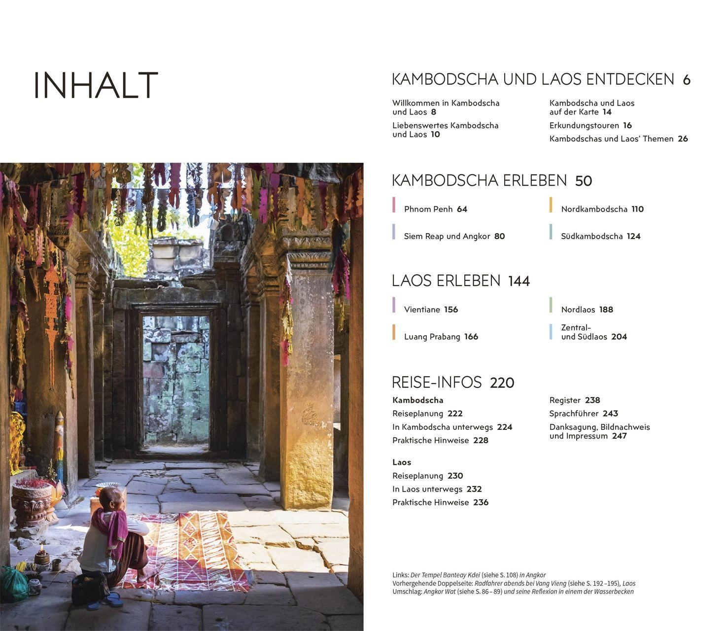 Beispielinhalt (Bild) Vis-à-Vis Reiseführer Kambodscha & Laos